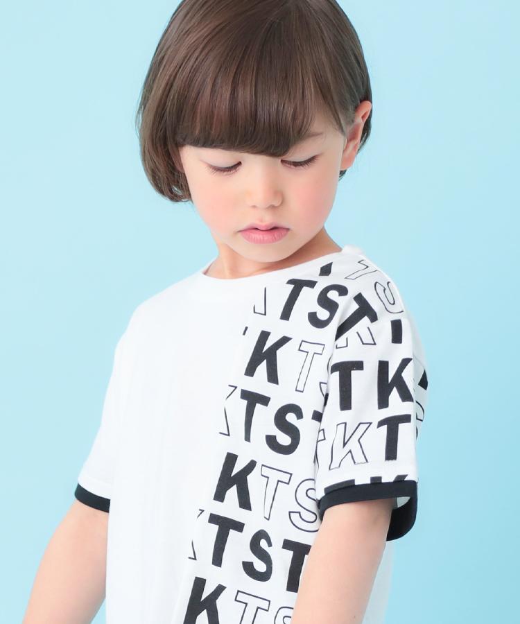 ザ ショップ ティーケー (キッズ) THE SHOP TK(Kids) 【110ー160】袖レイヤードTSTKtee （ライトベージュ(051)） ライトベージュ(051)