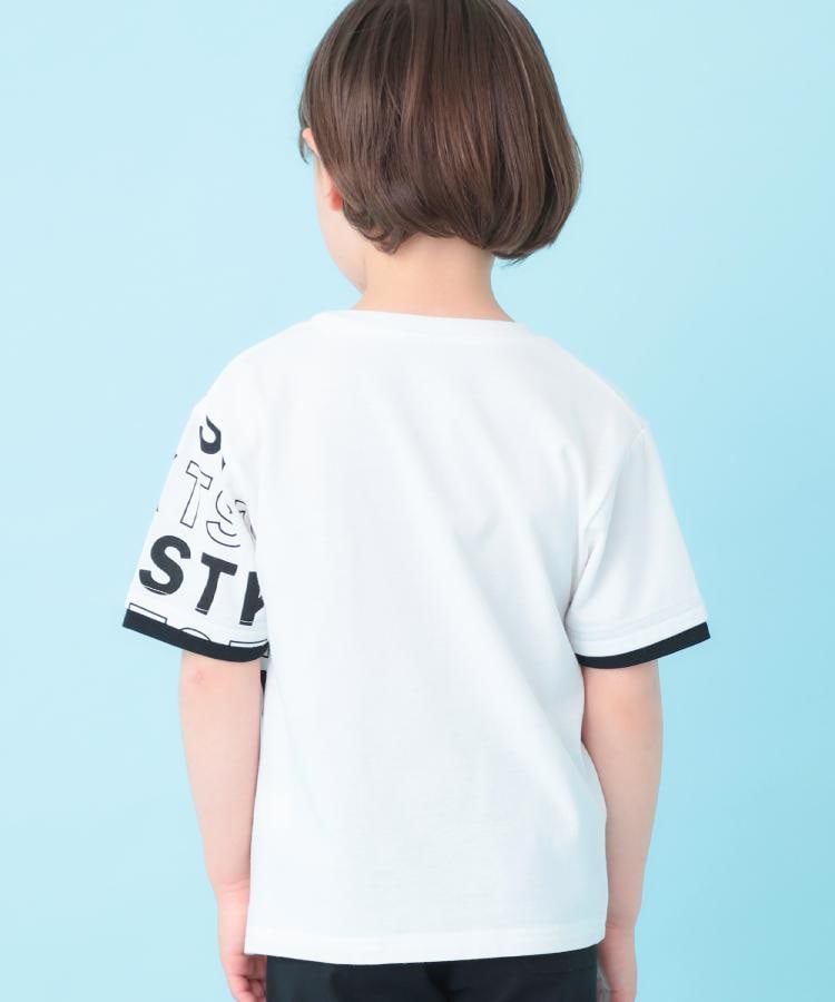 ザ ショップ ティーケー (キッズ) THE SHOP TK(Kids) 【110ー160】袖レイヤードTSTKtee （ライトベージュ(051)） ライトベージュ(051)