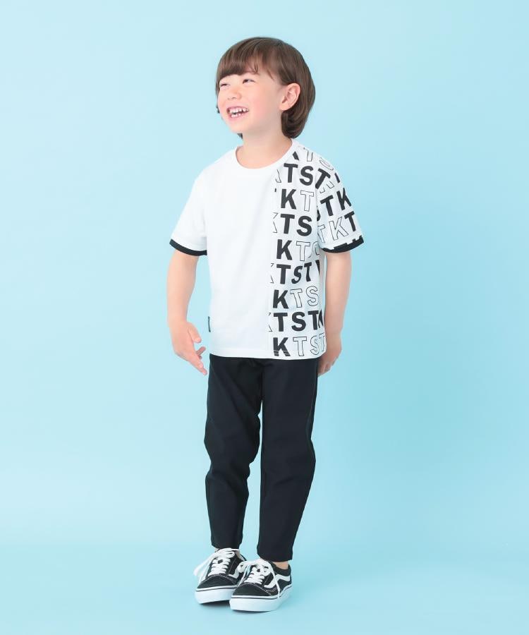 ザ ショップ ティーケー (キッズ) THE SHOP TK(Kids) 【110ー160】袖レイヤードTSTKtee （ライトベージュ(051)） ライトベージュ(051)