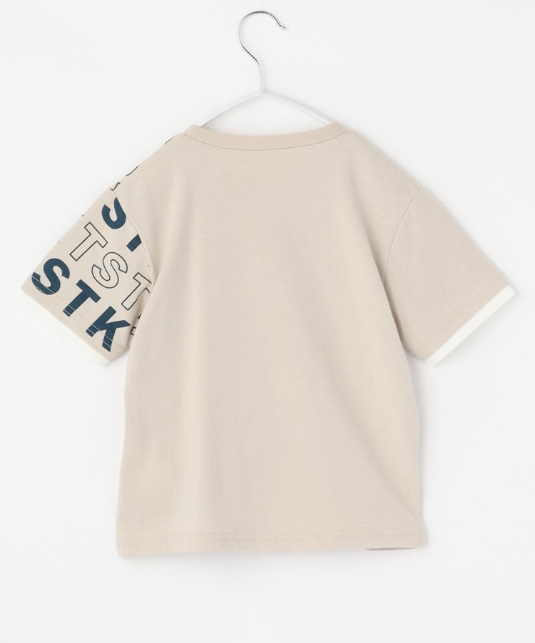 ザ ショップ ティーケー (キッズ) THE SHOP TK(Kids) 【110ー160】袖レイヤードTSTKtee （ライトベージュ(051)） ライトベージュ(051)