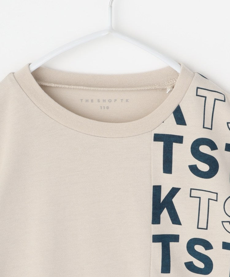 ザ ショップ ティーケー (キッズ) THE SHOP TK(Kids) 【110ー160】袖レイヤードTSTKtee （ライトベージュ(051)） ライトベージュ(051)