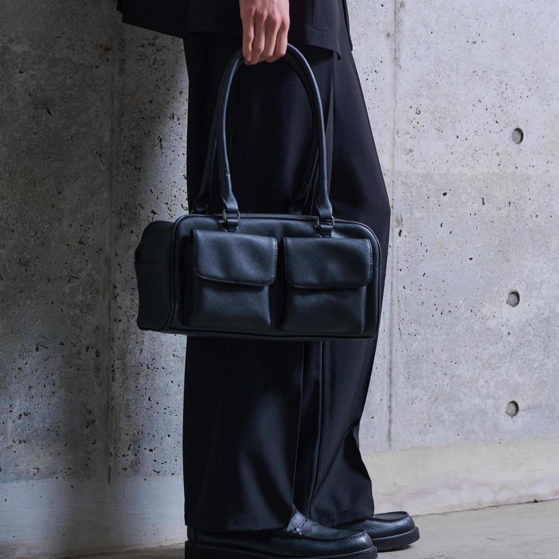 ザ ショップ ティーケー(メンズ) THE SHOP TK(Men) ダブルフラップミニボストン ユニセックス／シーズンレス （ブラック(619)） ブラック(619)