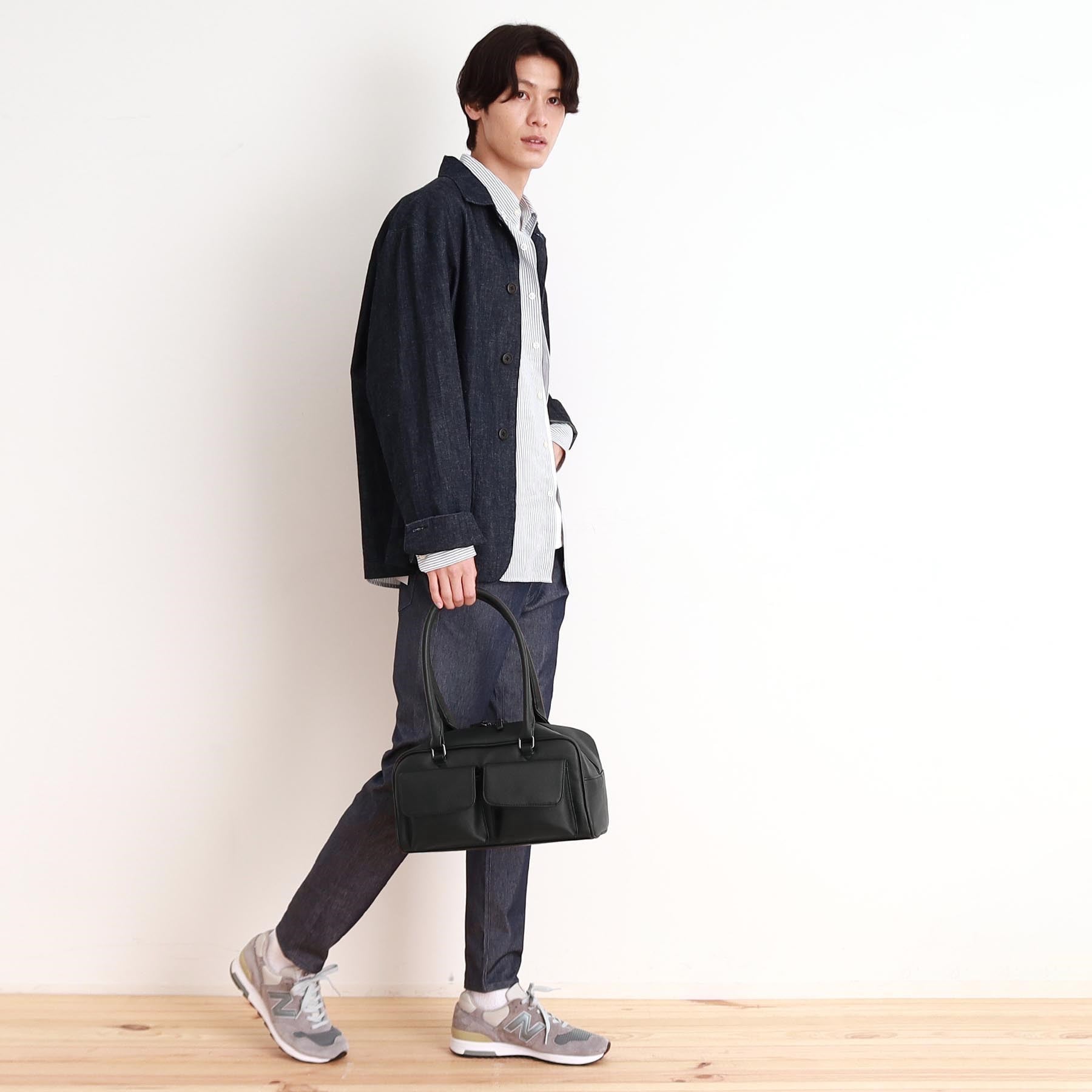 ザ ショップ ティーケー(メンズ) THE SHOP TK(Men) ダブルフラップミニボストン ユニセックス／シーズンレス （ブラック(619)） ブラック(619)