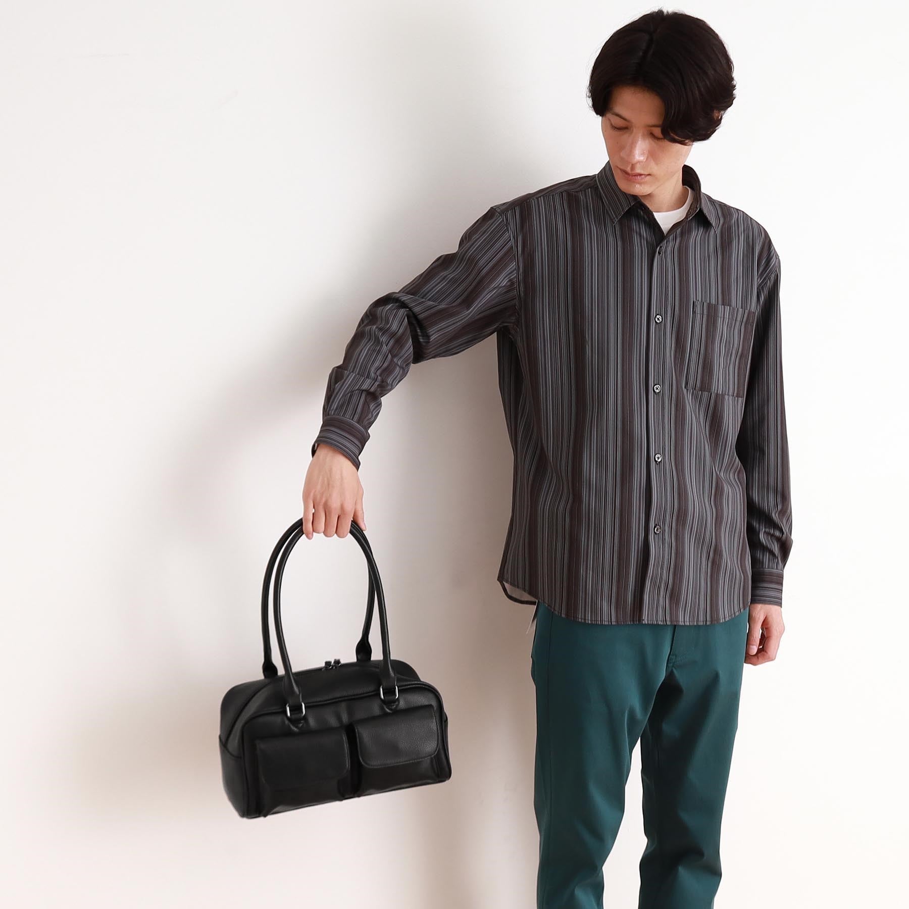 ザ ショップ ティーケー(メンズ) THE SHOP TK(Men) ダブルフラップミニボストン ユニセックス／シーズンレス （ブラック(619)） ブラック(619)