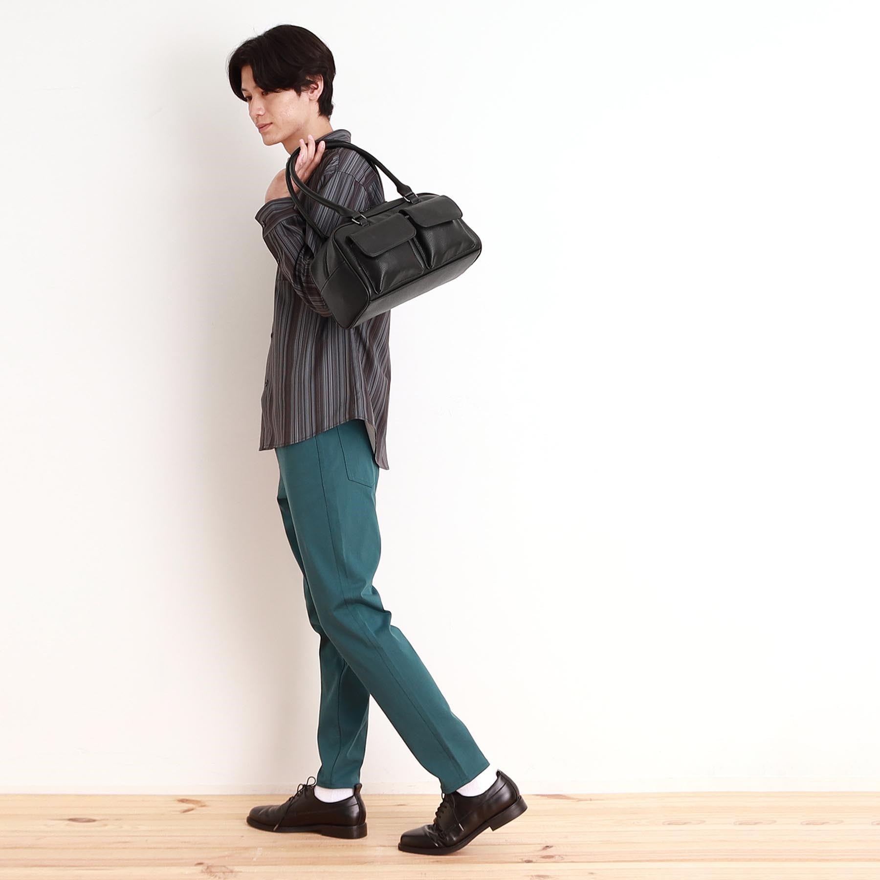 ザ ショップ ティーケー(メンズ) THE SHOP TK(Men) ダブルフラップミニボストン ユニセックス／シーズンレス （ブラック(619)） ブラック(619)