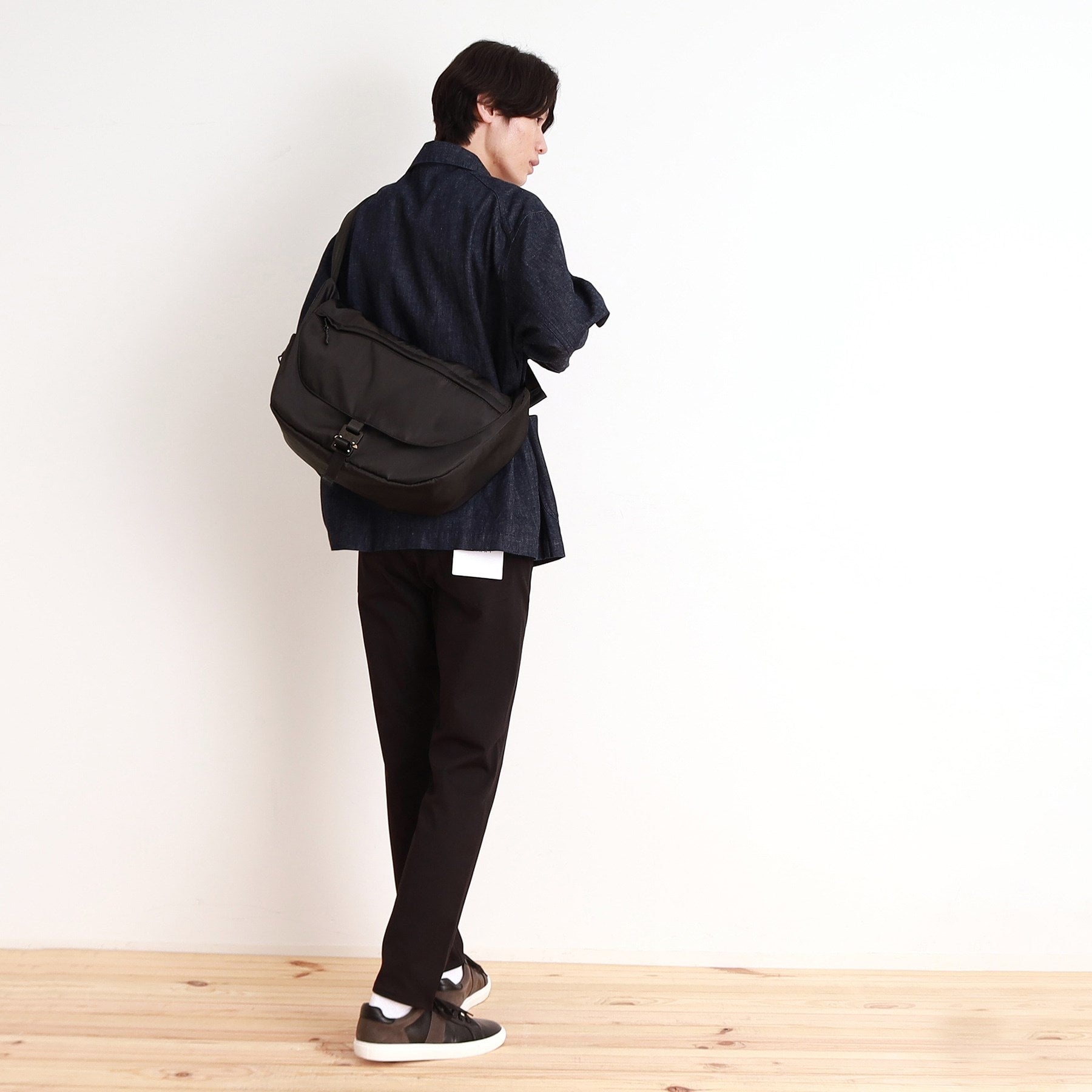 ザ ショップ ティーケー(メンズ) THE SHOP TK(Men) メタルバックルメッセンジャーバッグ （ブラック(019)） ブラック(019)