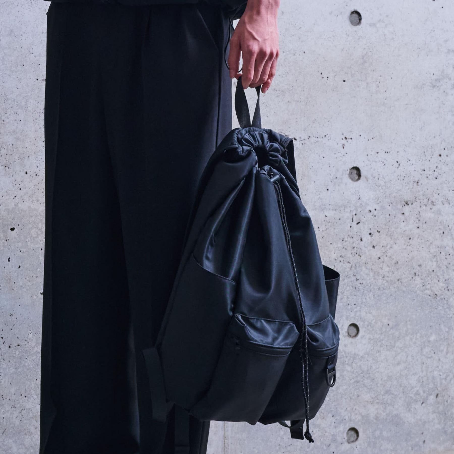 ザ ショップ ティーケー(メンズ) THE SHOP TK(Men) ダブルポケット巾着バック ／ ナップサック （ブラック(019)） ブラック(019)