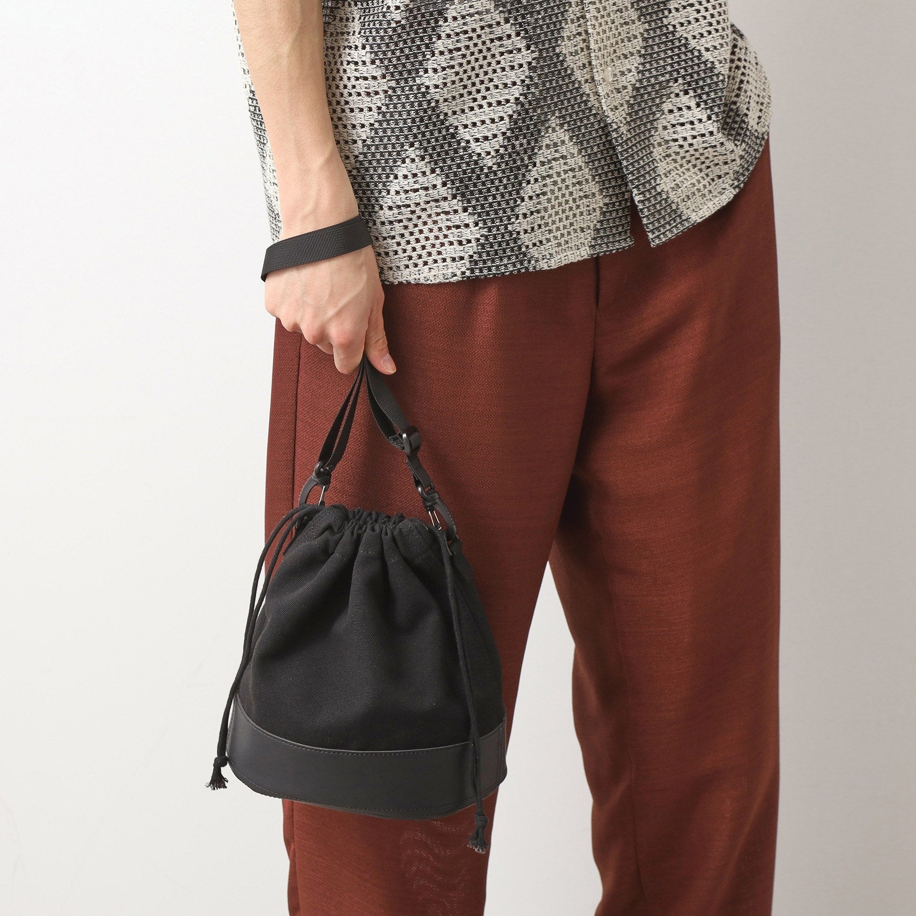 ザ ショップ ティーケー(メンズ) THE SHOP TK(Men) BOUO巾着バッグ （ブラック(019)） ブラック(019)