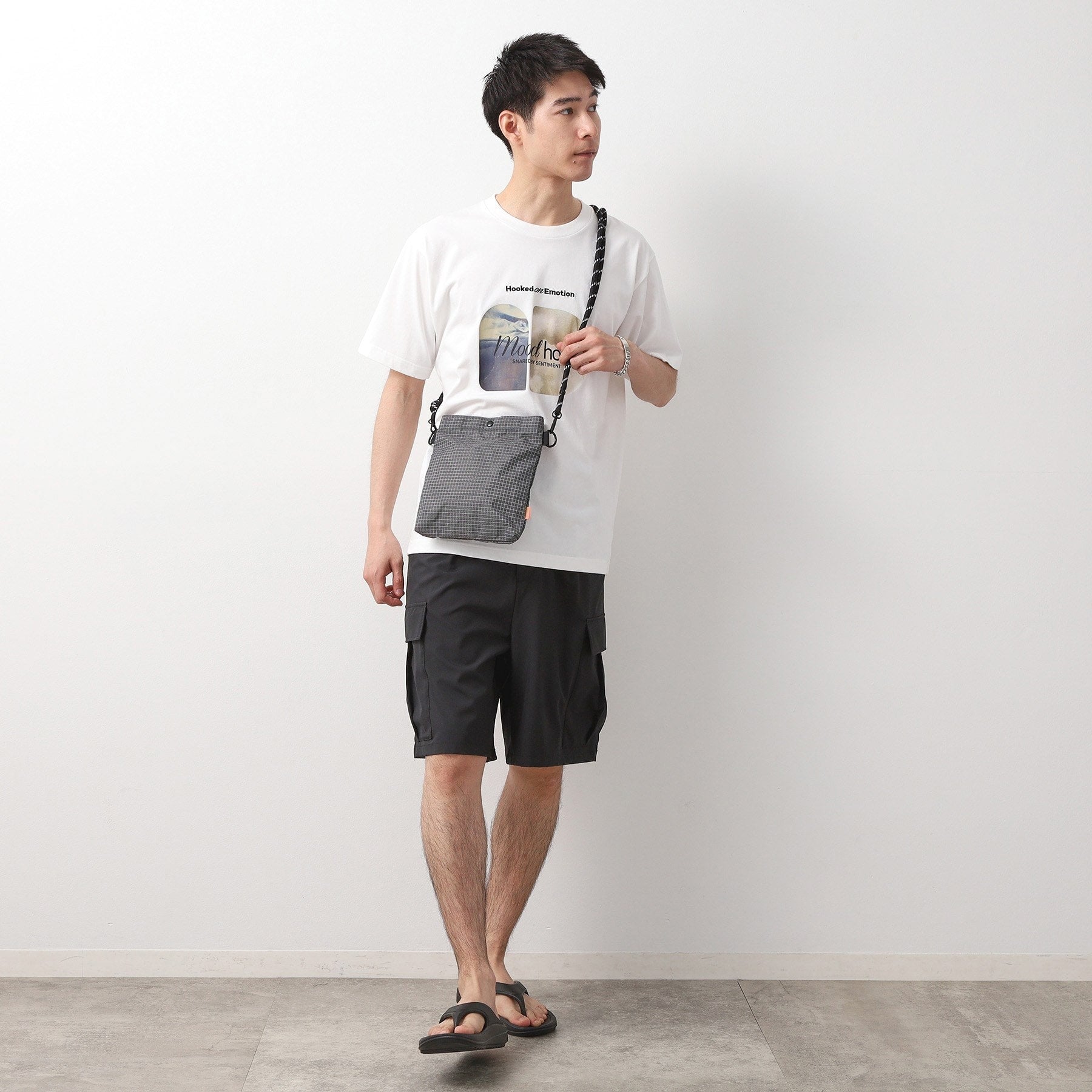 ザ ショップ ティーケー(メンズ) THE SHOP TK(Men) ナイロンスクエアサコッシュ ユニセックス／軽量 （ベージュ(052)） ベージュ(052)