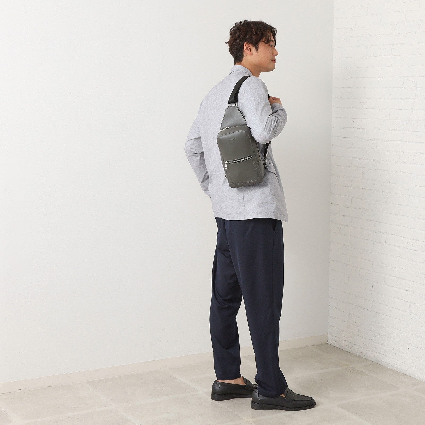 ザ ショップ ティーケー(メンズ) THE SHOP TK(Men) 合皮ボディーバック （ブラウン(044)） ブラウン(044)