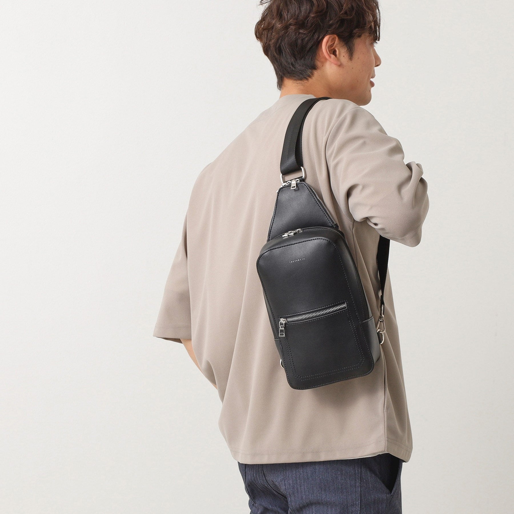 ザ ショップ ティーケー(メンズ) THE SHOP TK(Men) 合皮ボディーバック （ブラウン(044)） ブラウン(044)