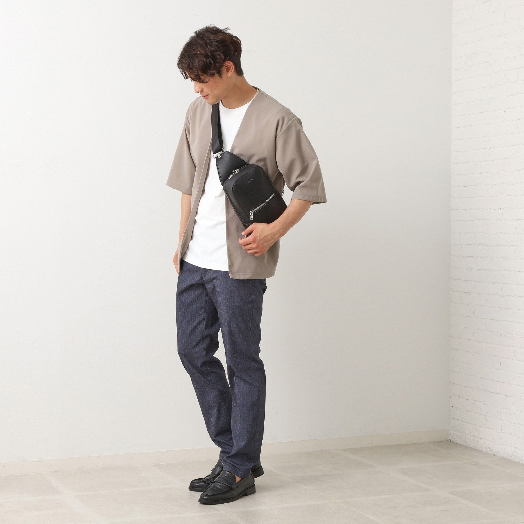 ザ ショップ ティーケー(メンズ) THE SHOP TK(Men) 合皮ボディーバック （ブラウン(044)） ブラウン(044)