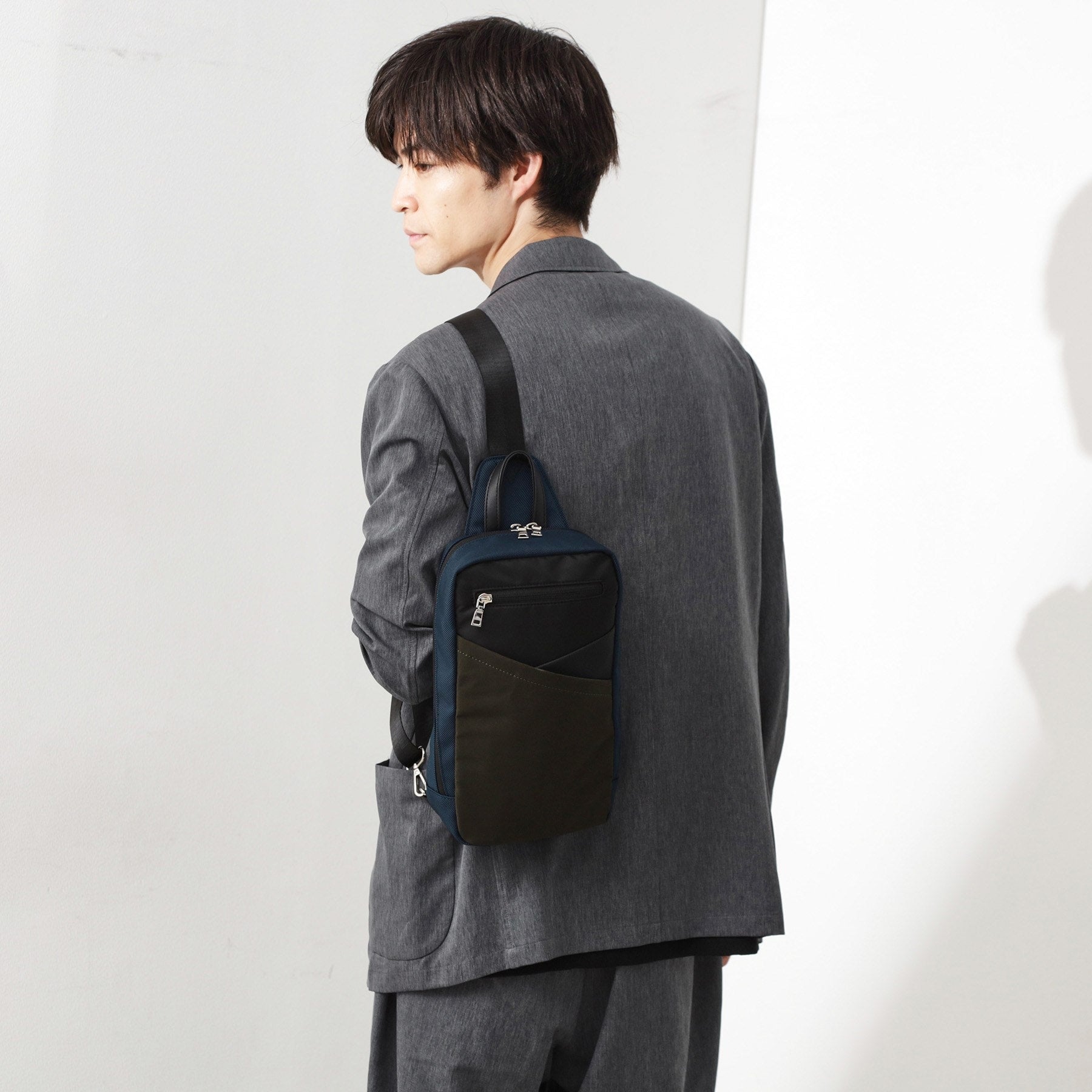 ザ ショップ ティーケー(メンズ) THE SHOP TK(Men) 切替ボディバッグ （ネイビー(094)） ネイビー(094)
