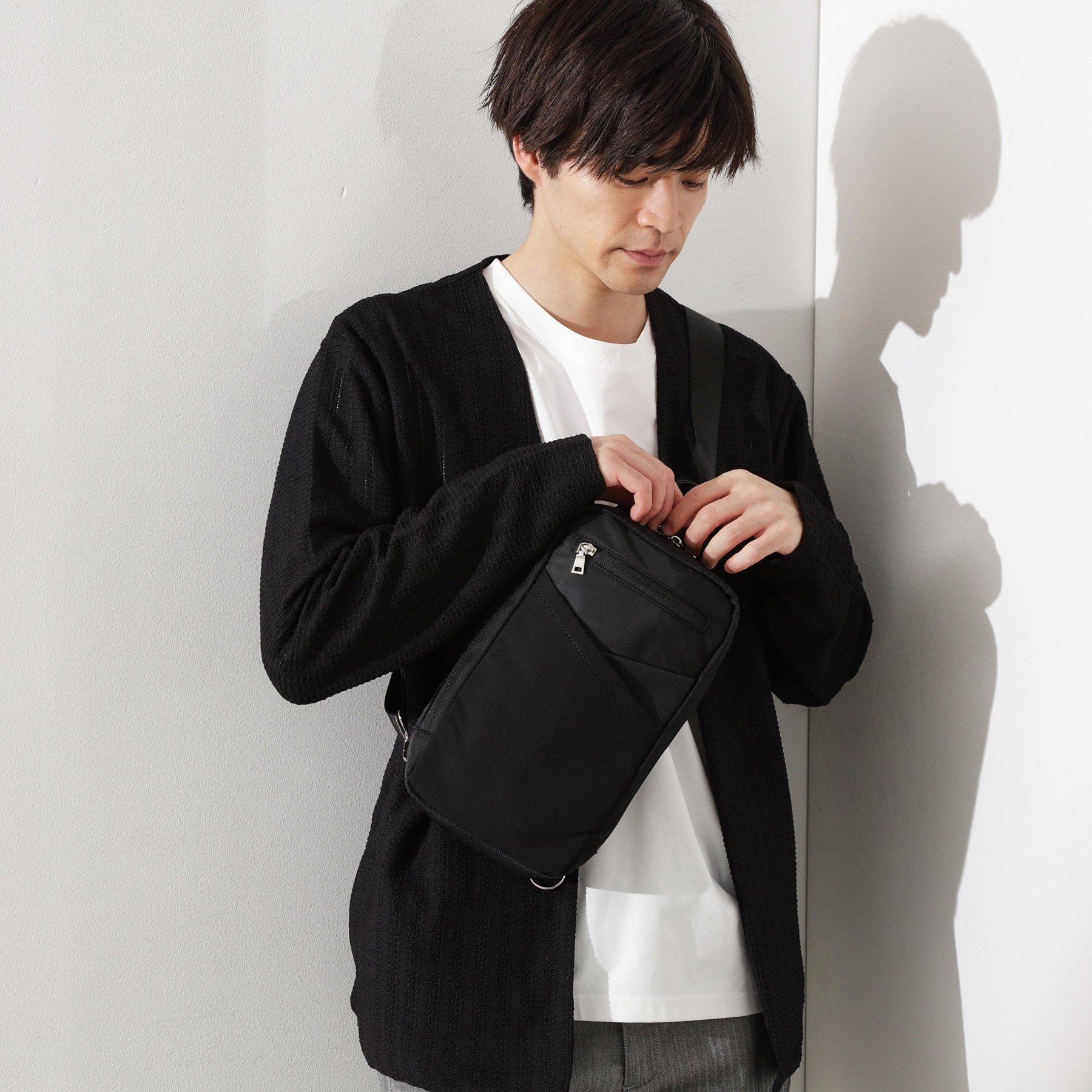 ザ ショップ ティーケー(メンズ) THE SHOP TK(Men) 切替ボディバッグ （ブラック(019)） ブラック(019)