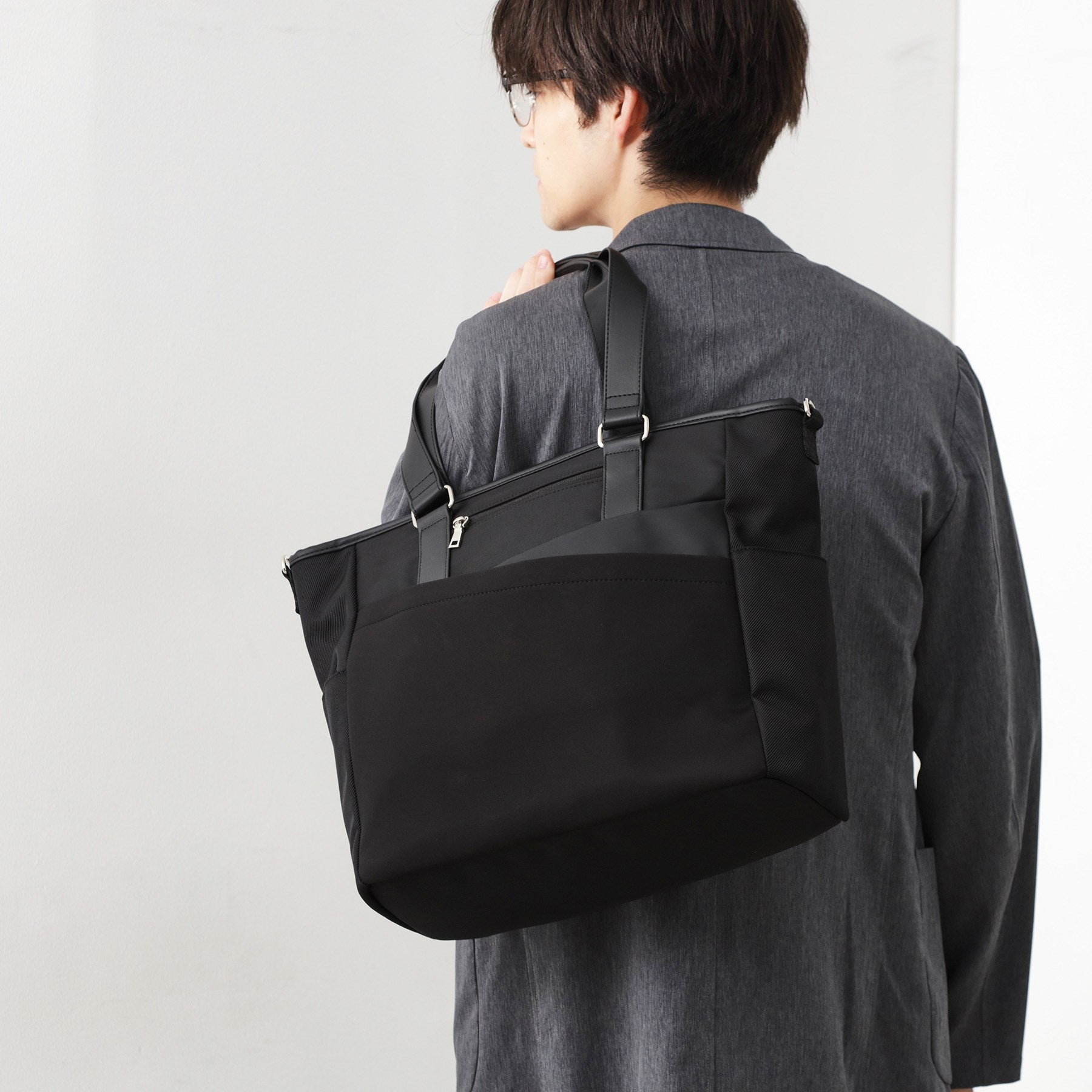 ザ ショップ ティーケー(メンズ) THE SHOP TK(Men) 2WAY切替トート （ブラック(019)） ブラック(019)