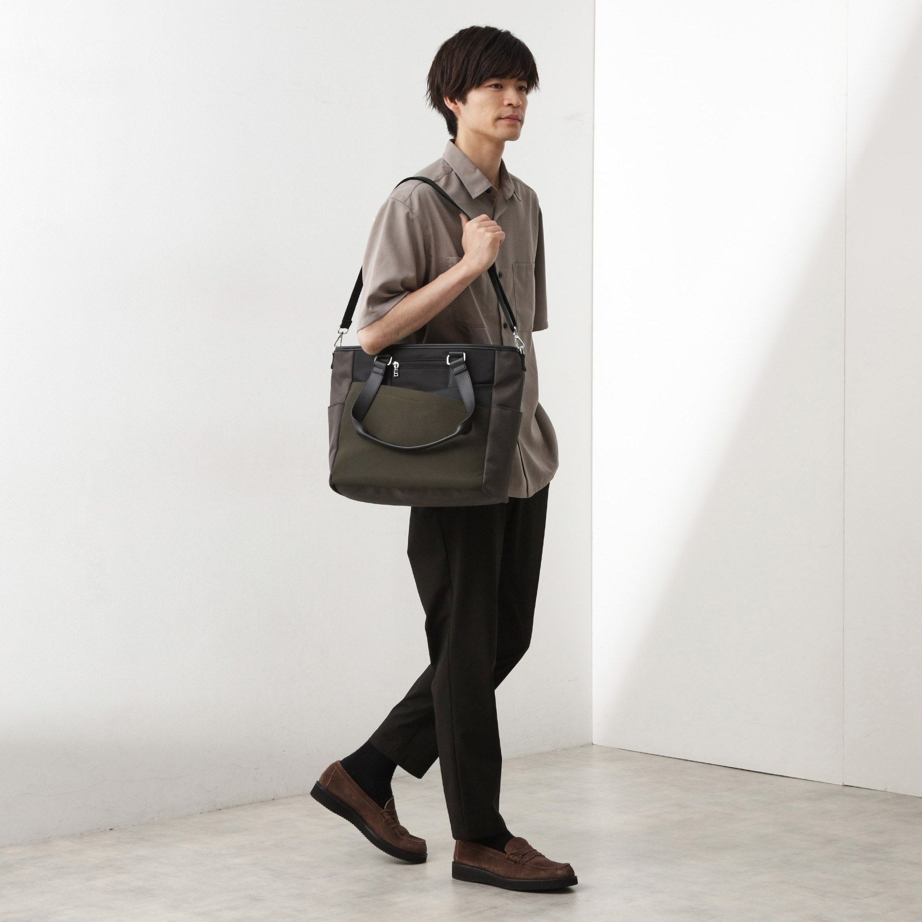 ザ ショップ ティーケー(メンズ) THE SHOP TK(Men) 2WAY切替トート （ブラック(019)） ブラック(019)