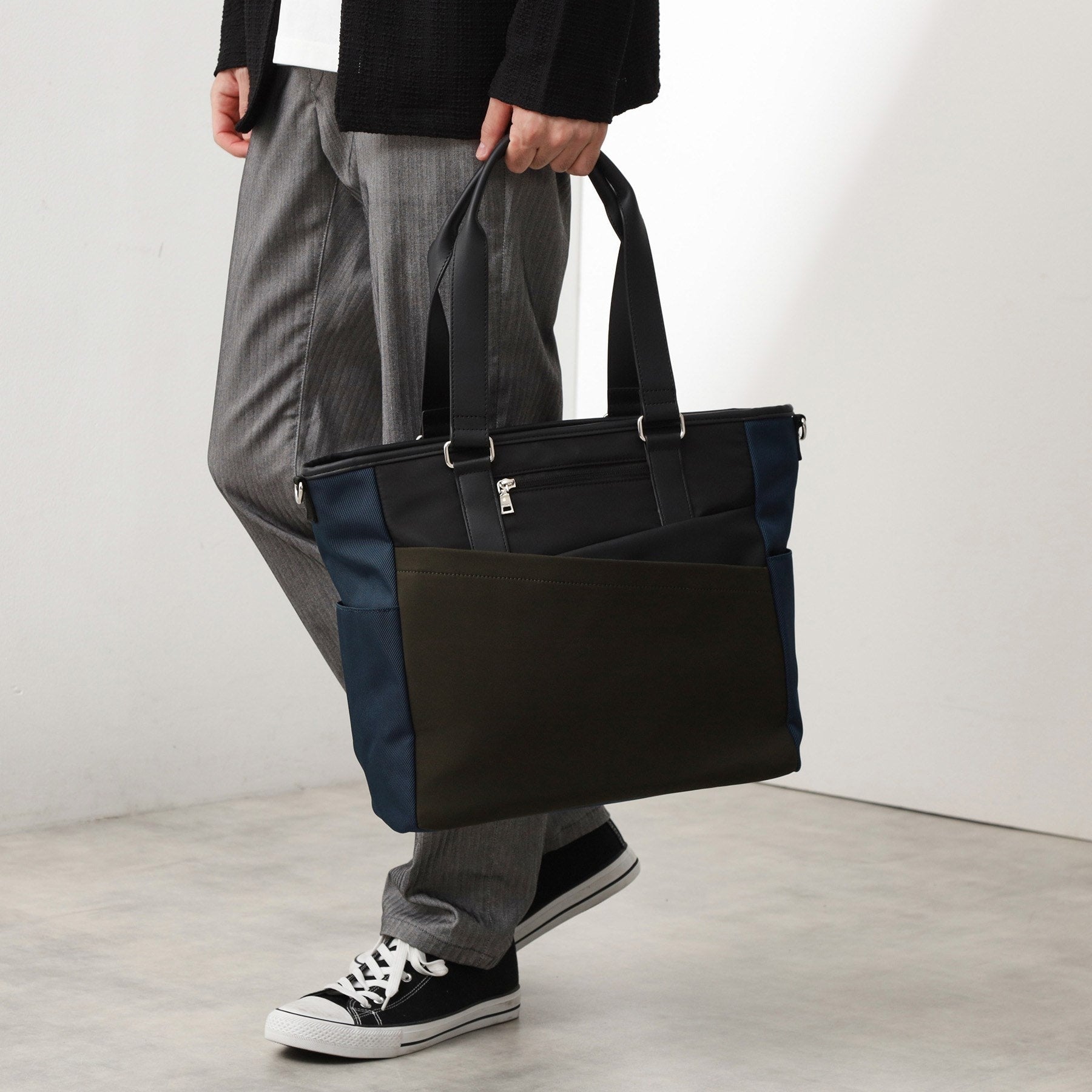 ザ ショップ ティーケー(メンズ) THE SHOP TK(Men) 2WAY切替トート （ブラック(019)） ブラック(019)
