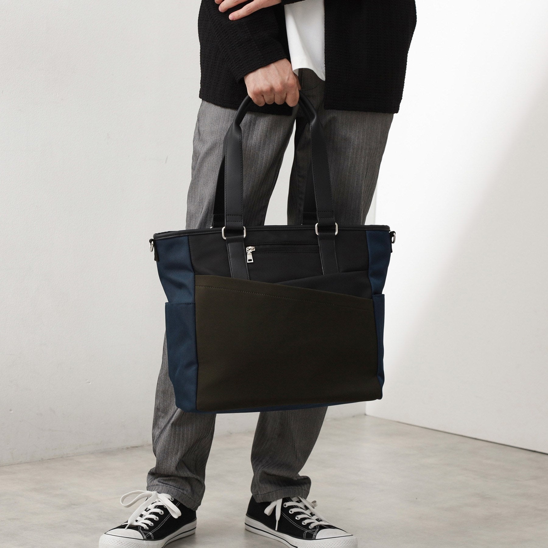 ザ ショップ ティーケー(メンズ) THE SHOP TK(Men) 2WAY切替トート （ネイビー(094)） ネイビー(094)