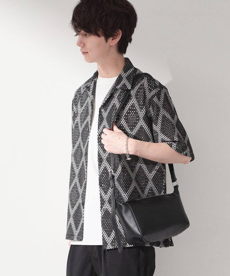 ザ ショップ ティーケー(メンズ) THE SHOP TK(Men) 配色ショルダーバッグ （ブラック(019)） ブラック(019)