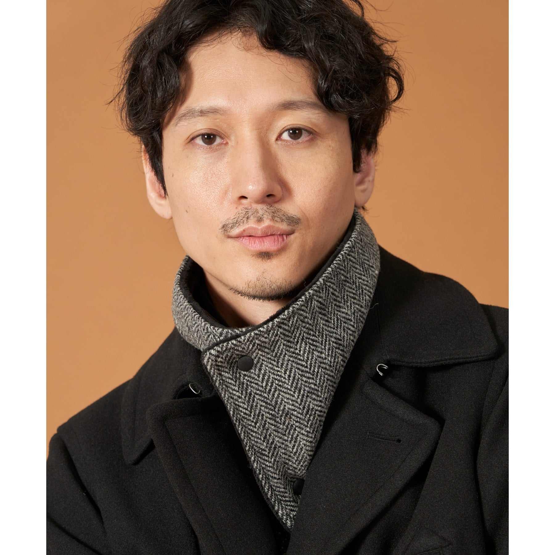 ザ ショップ ティーケー(メンズ) THE SHOP TK(Men) 【HARRIS TWEED／ハリスツイード】ショートボアネックウォーマー （ブルー(293)） ブルー(293)