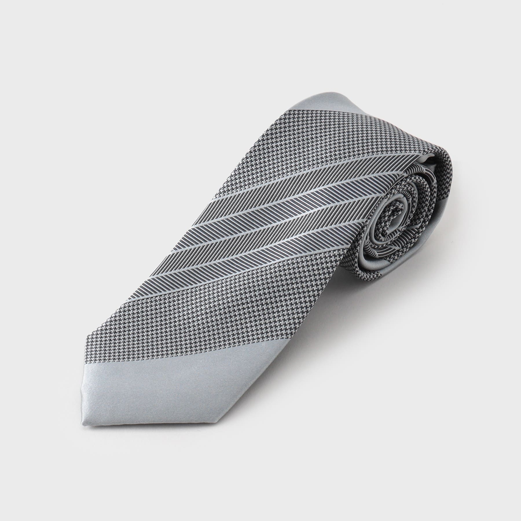 ザ ショップ ティーケー(メンズ) THE SHOP TK(Men) シャドーパターンアソート柄ネクタイ アーガイル／千鳥 （グレー(312)） グレー(312)