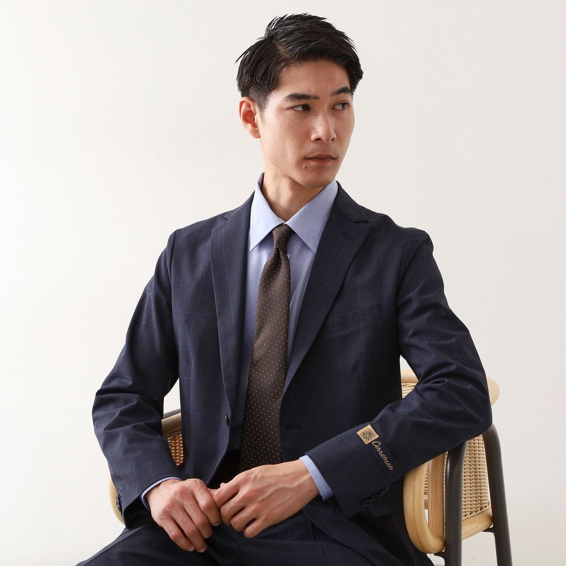 ザ ショップ ティーケー(メンズ) THE SHOP TK(Men) ピンドットTIE （ネイビー(194)） ネイビー(194)