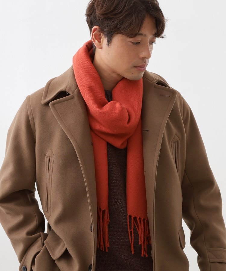 ザ ショップ ティーケー(メンズ) THE SHOP TK(Men) basic loose muffler ／ ベーシックルーズマフラー （ブルー(093)） ブルー(093)
