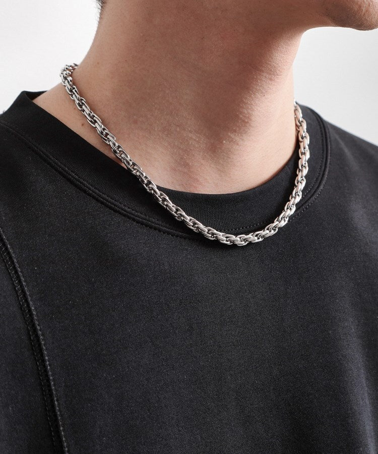 ザ ショップ ティーケー(メンズ) THE SHOP TK(Men) オーバーラップ チェーン ステンレス ネックレス ユニセックス （シルバー(006)） シルバー(006)
