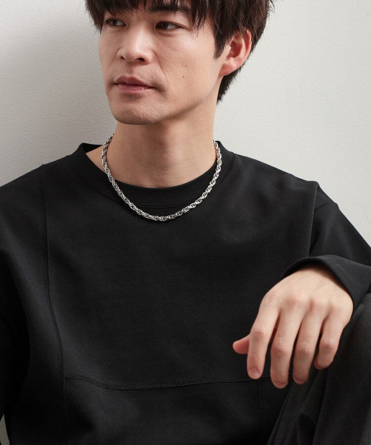 ザ ショップ ティーケー(メンズ) THE SHOP TK(Men) オーバーラップ チェーン ステンレス ネックレス ユニセックス （シルバー(006)） シルバー(006)