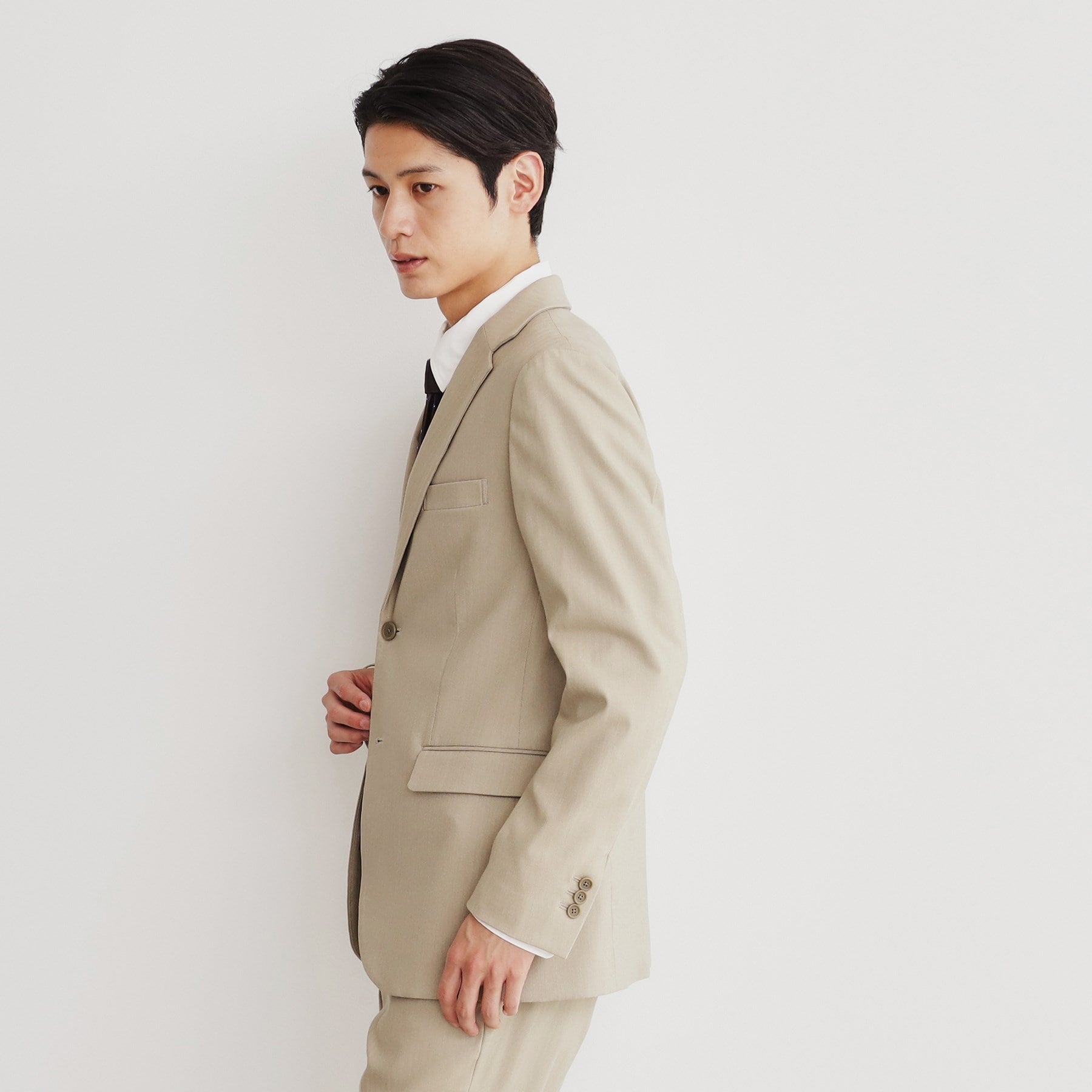 ザ ショップ ティーケー(メンズ) THE SHOP TK(Men) サーモウォーカーヘリンボンジャケット （ベージュ(052)） ベージュ(052)