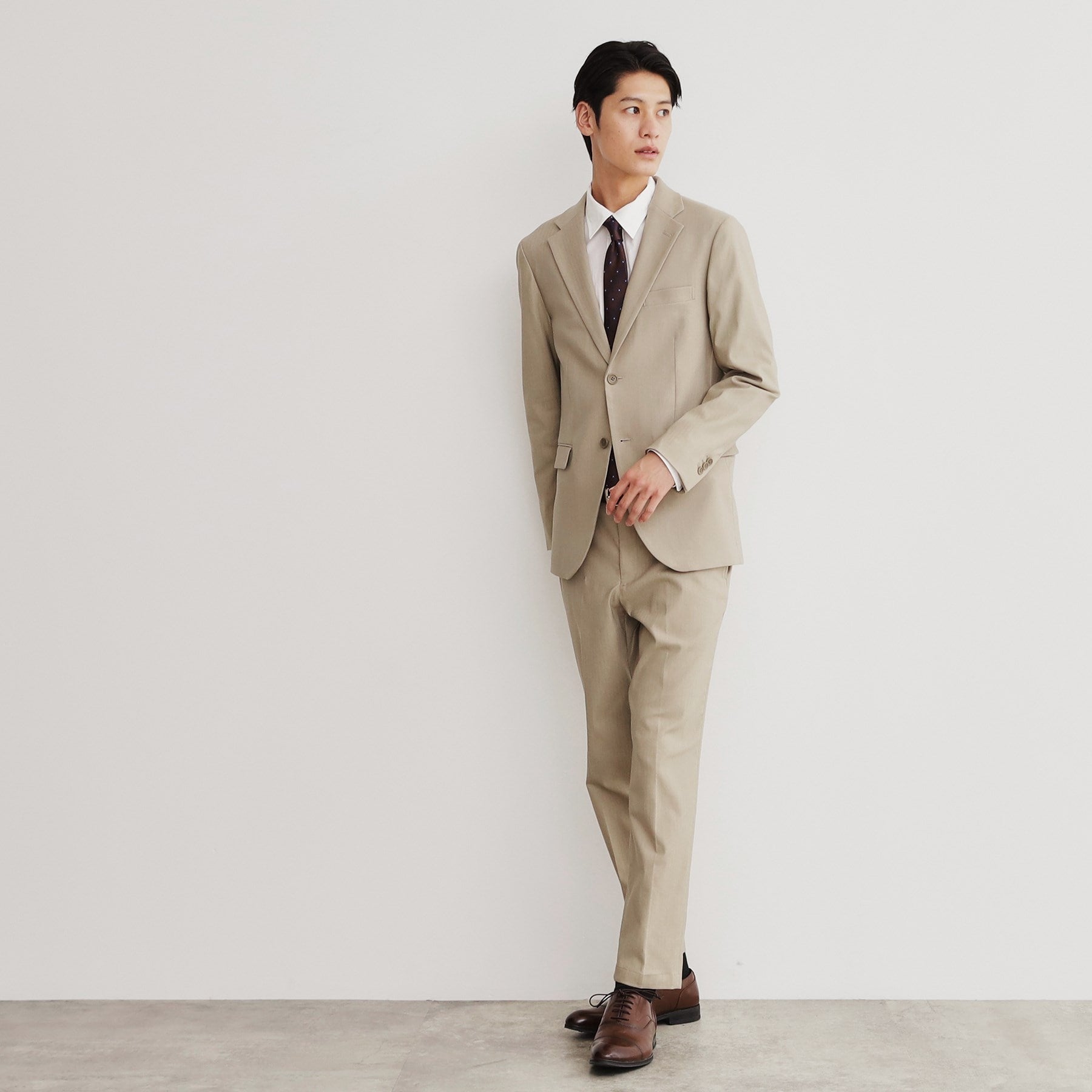 ザ ショップ ティーケー(メンズ) THE SHOP TK(Men) サーモウォーカーヘリンボンジャケット （ベージュ(052)） ベージュ(052)
