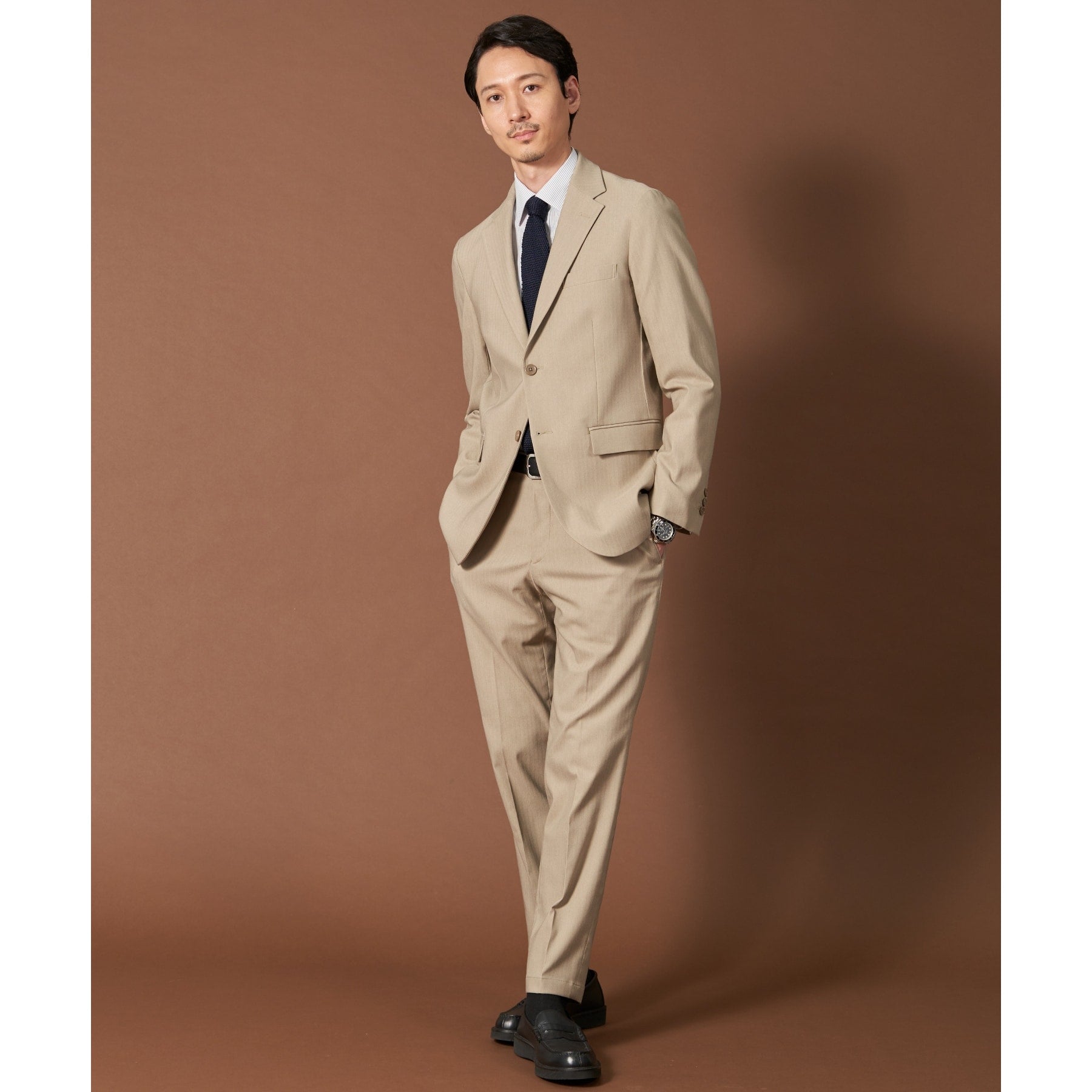 ザ ショップ ティーケー(メンズ) THE SHOP TK(Men) サーモウォーカーヘリンボンジャケット （ベージュ(052)） ベージュ(052)