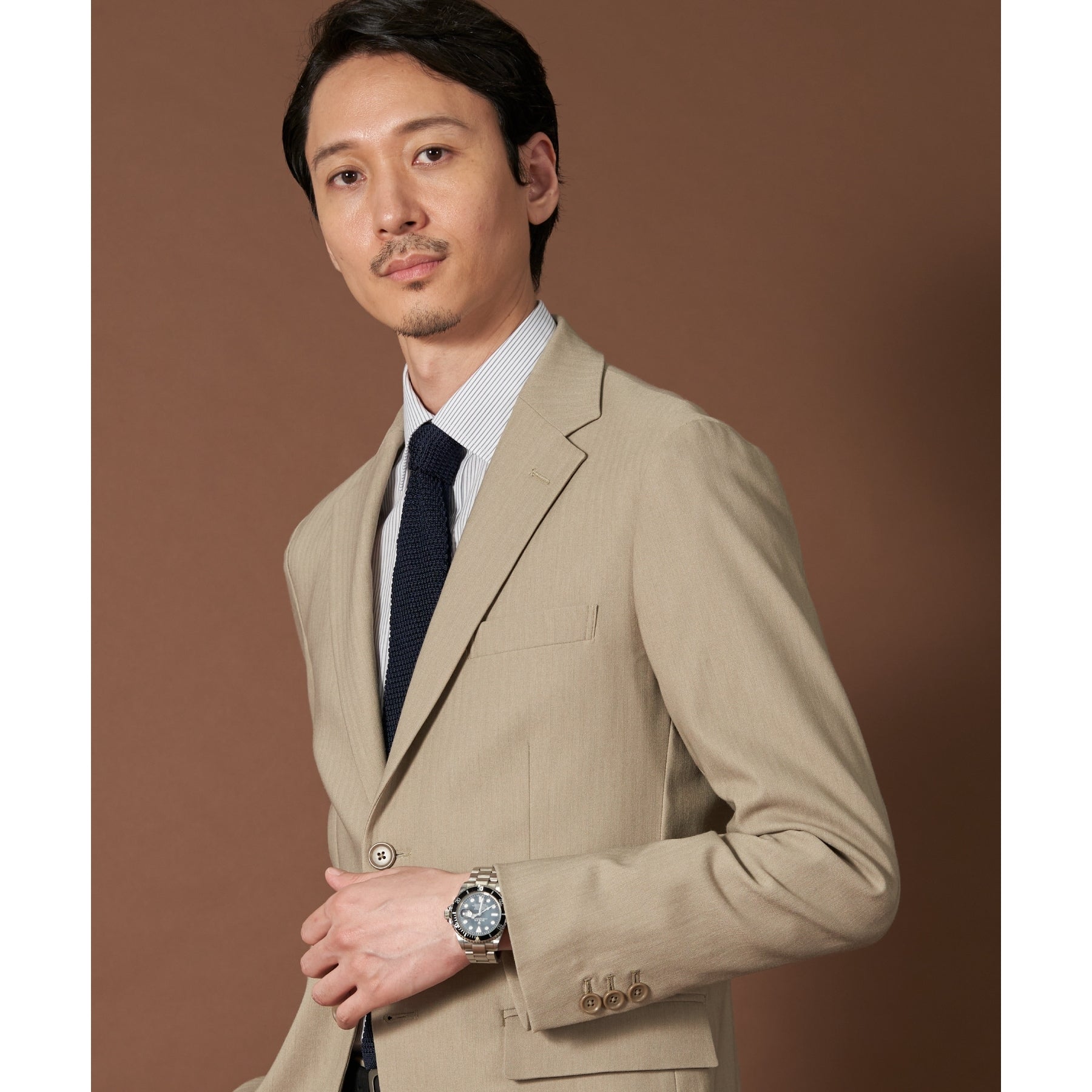 ザ ショップ ティーケー(メンズ) THE SHOP TK(Men) サーモウォーカーヘリンボンジャケット （ベージュ(052)） ベージュ(052)