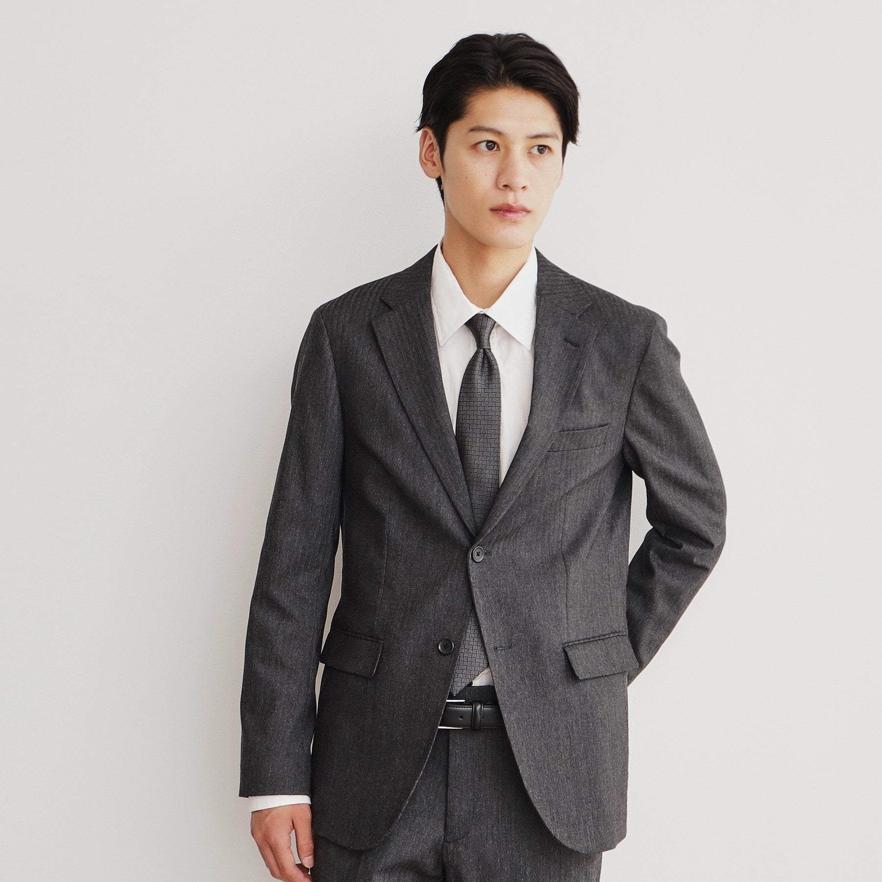 ザ ショップ ティーケー(メンズ) THE SHOP TK(Men) サーモウォーカーヘリンボンジャケット （チャコールグレー(014)） チャコールグレー(014)