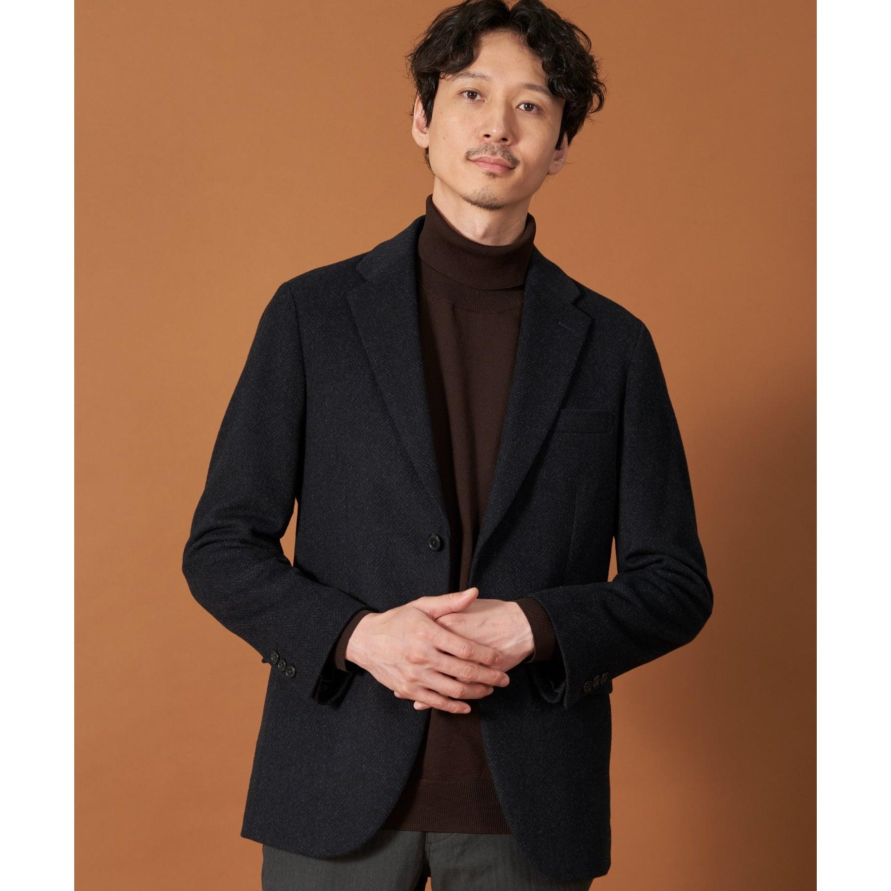 ザ ショップ ティーケー(メンズ) THE SHOP TK(Men) AGヘリンボンジャケット （ネイビー(694)） ネイビー(694)