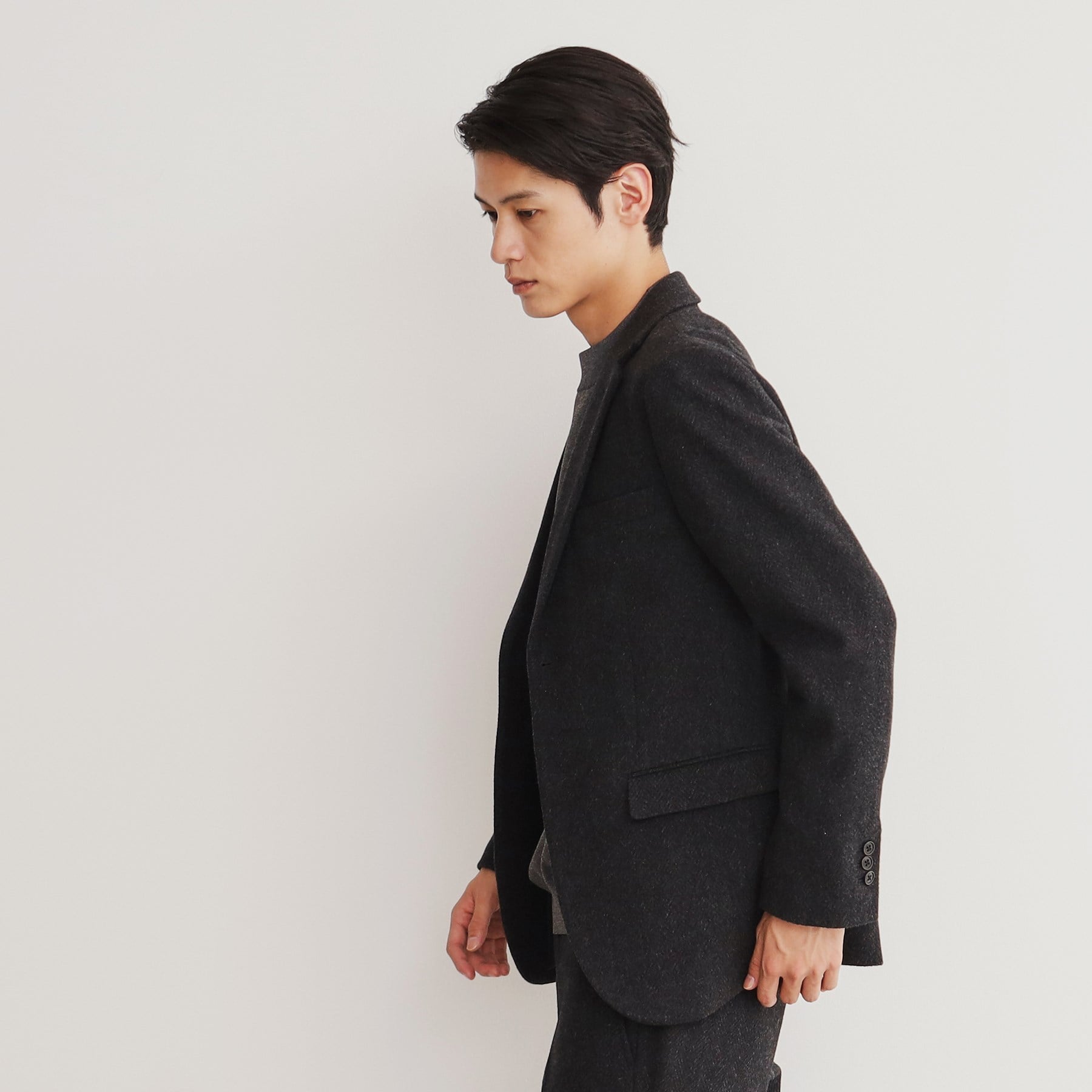 ザ ショップ ティーケー(メンズ) THE SHOP TK(Men) AGヘリンボンジャケット （ネイビー(694)） ネイビー(694)