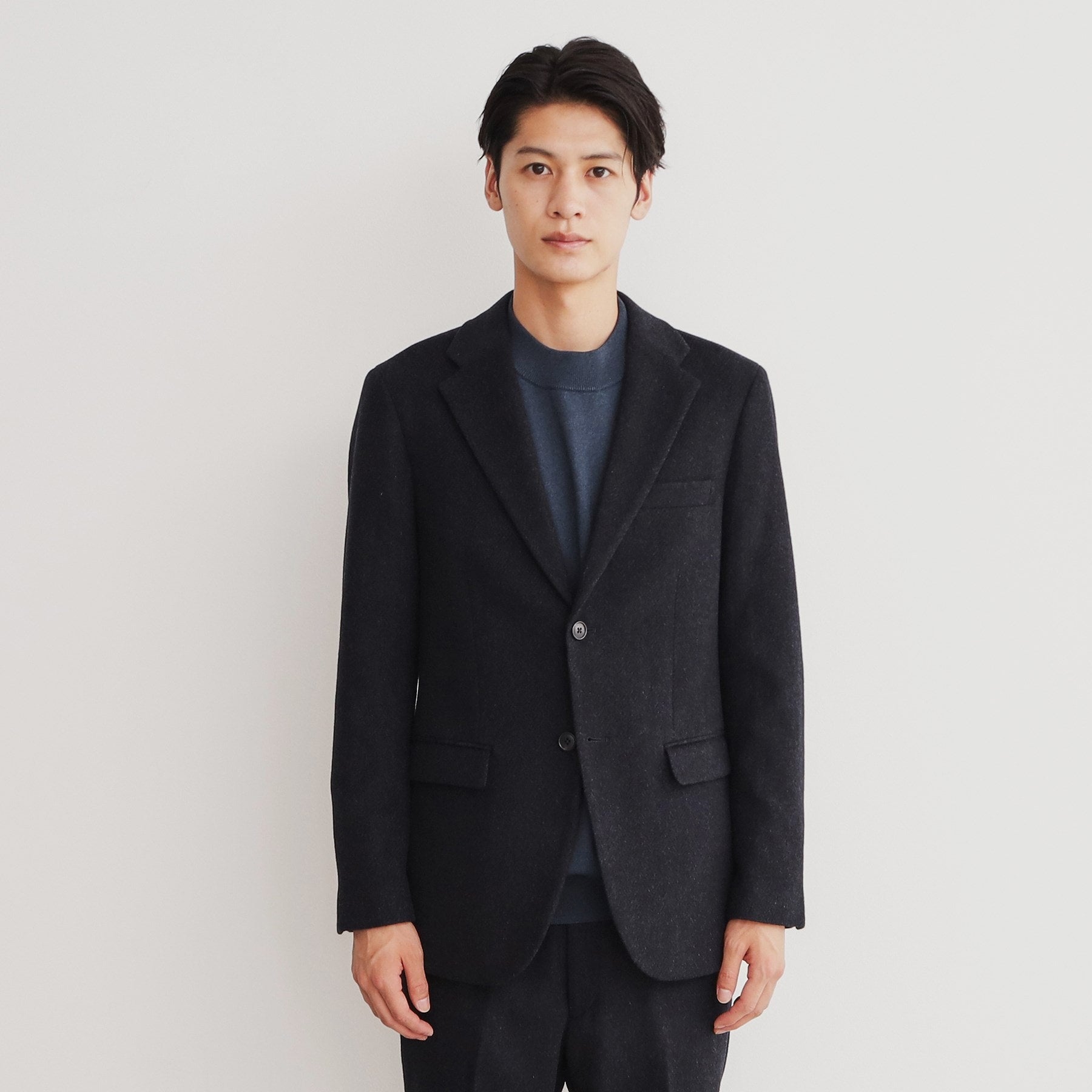 ザ ショップ ティーケー(メンズ) THE SHOP TK(Men) AGヘリンボンジャケット （ネイビー(694)） ネイビー(694)