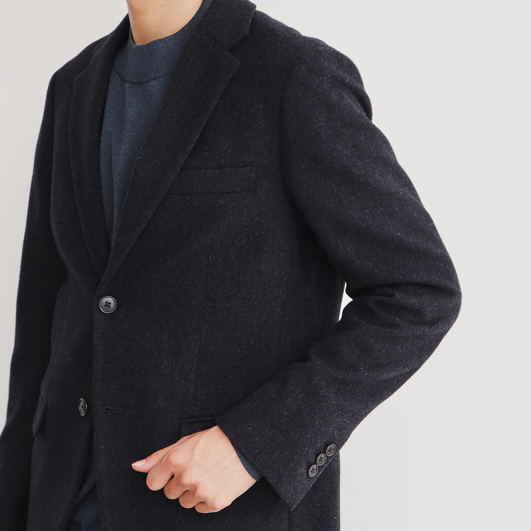 ザ ショップ ティーケー(メンズ) THE SHOP TK(Men) AGヘリンボンジャケット （ネイビー(694)） ネイビー(694)