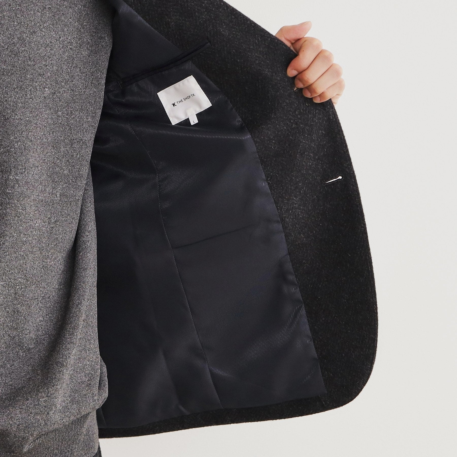 ザ ショップ ティーケー(メンズ) THE SHOP TK(Men) AGヘリンボンジャケット （ネイビー(694)） ネイビー(694)