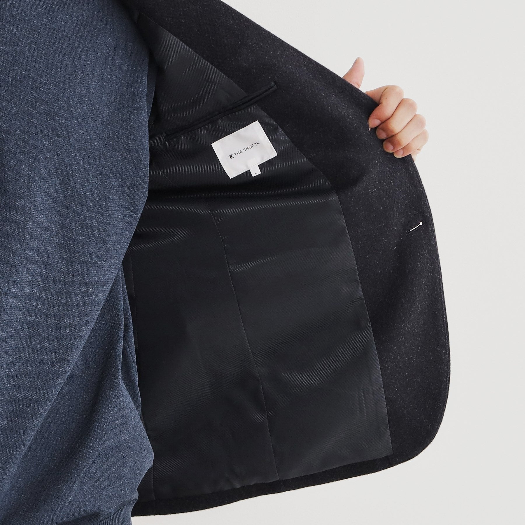 ザ ショップ ティーケー(メンズ) THE SHOP TK(Men) AGヘリンボンジャケット （ネイビー(694)） ネイビー(694)