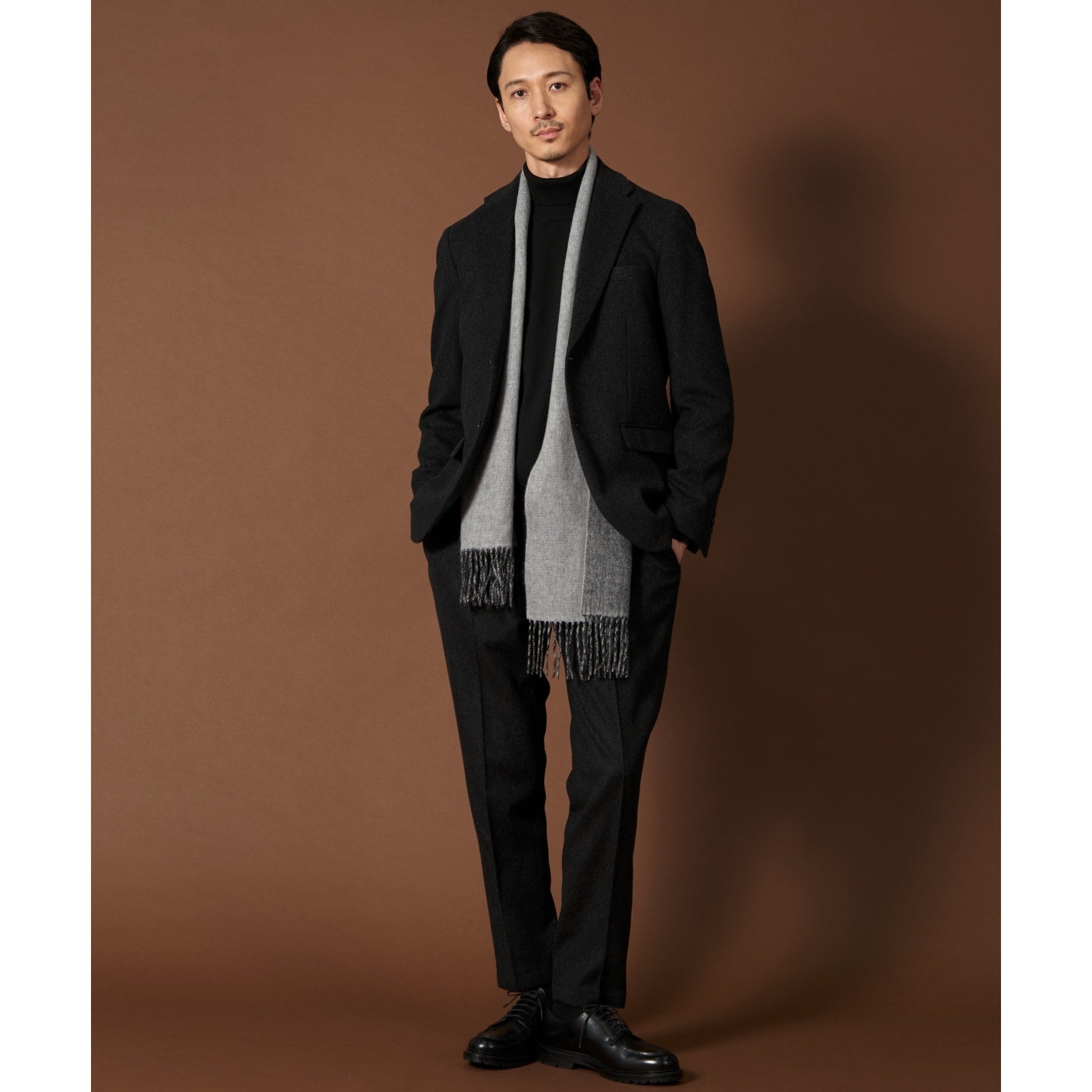 ザ ショップ ティーケー(メンズ) THE SHOP TK(Men) AGヘリンボンパンツ （チャコールグレー(614)） チャコールグレー(614)