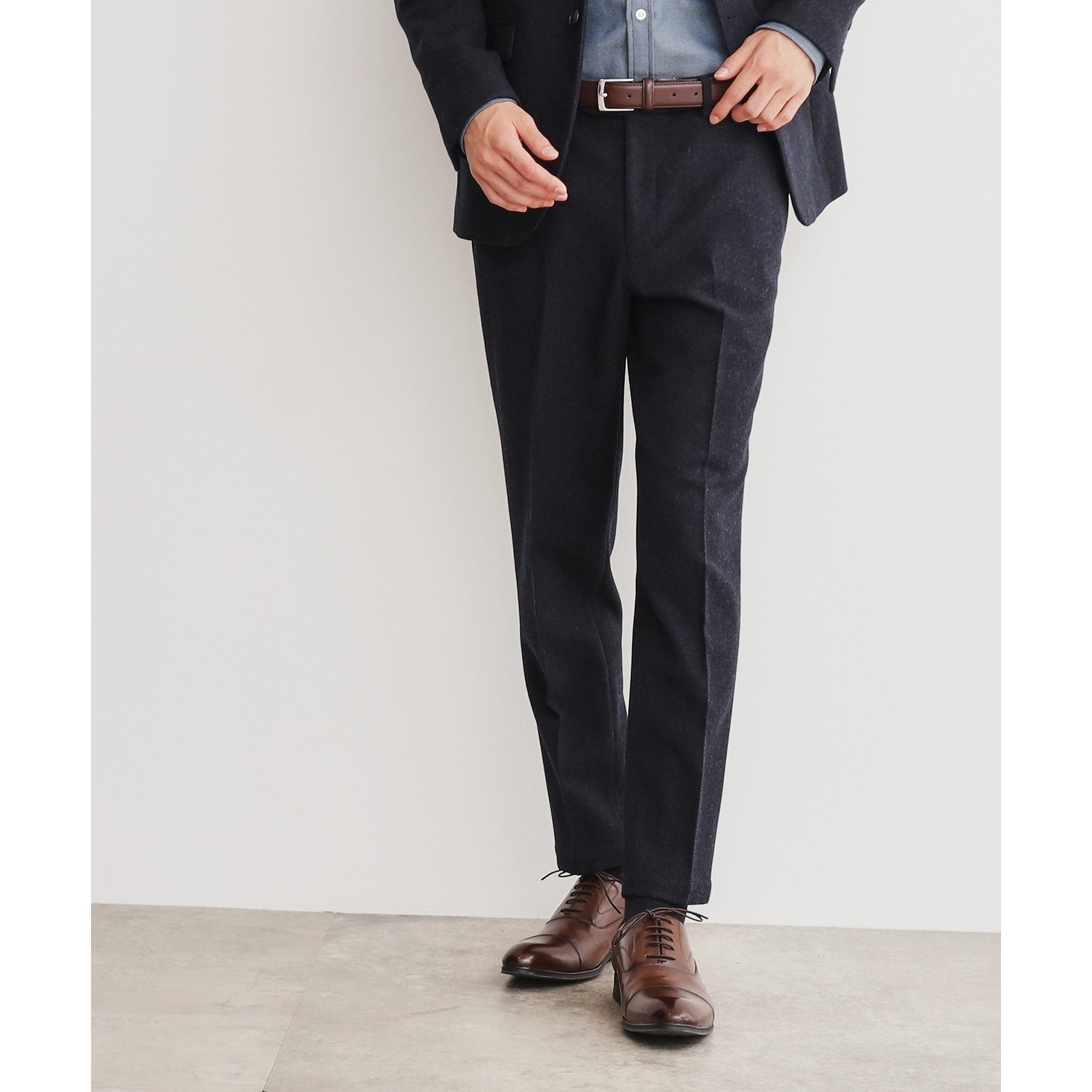 ザ ショップ ティーケー(メンズ) THE SHOP TK(Men) CAピンヘッドパンツ （チャコールグレー(814)） チャコールグレー(814)