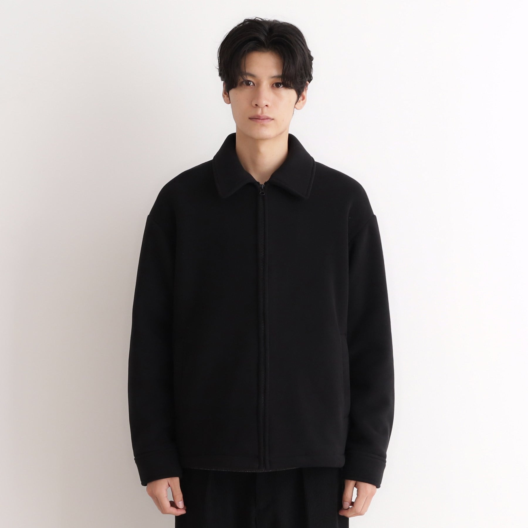 ザ ショップ ティーケー(メンズ) THE SHOP TK(Men) マイクロフリースドリズラージャケット 光吸収発熱機能／洗える （ブラック(019)） ブラック(019)