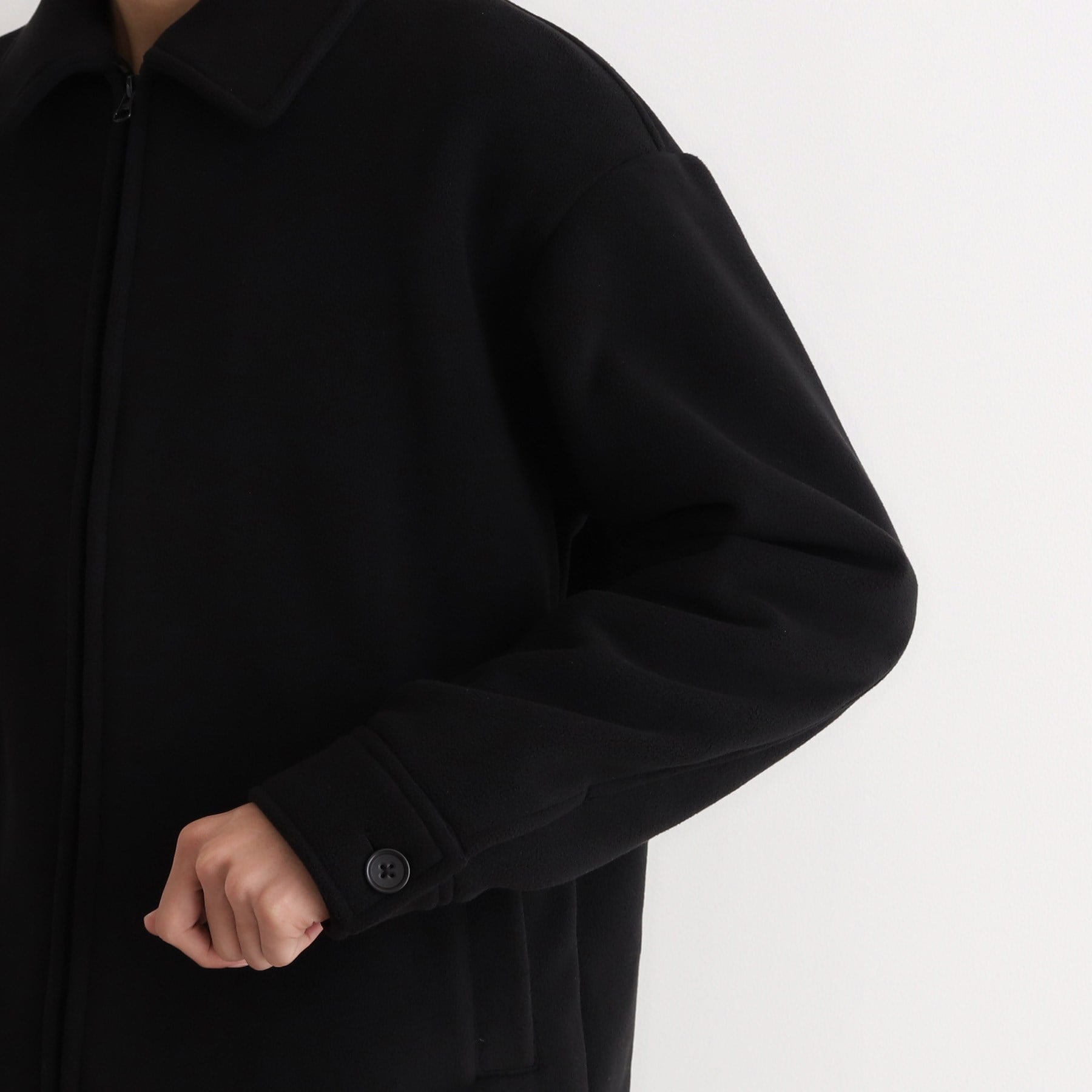 ザ ショップ ティーケー(メンズ) THE SHOP TK(Men) マイクロフリースドリズラージャケット 光吸収発熱機能／洗える （ブラック(019)） ブラック(019)