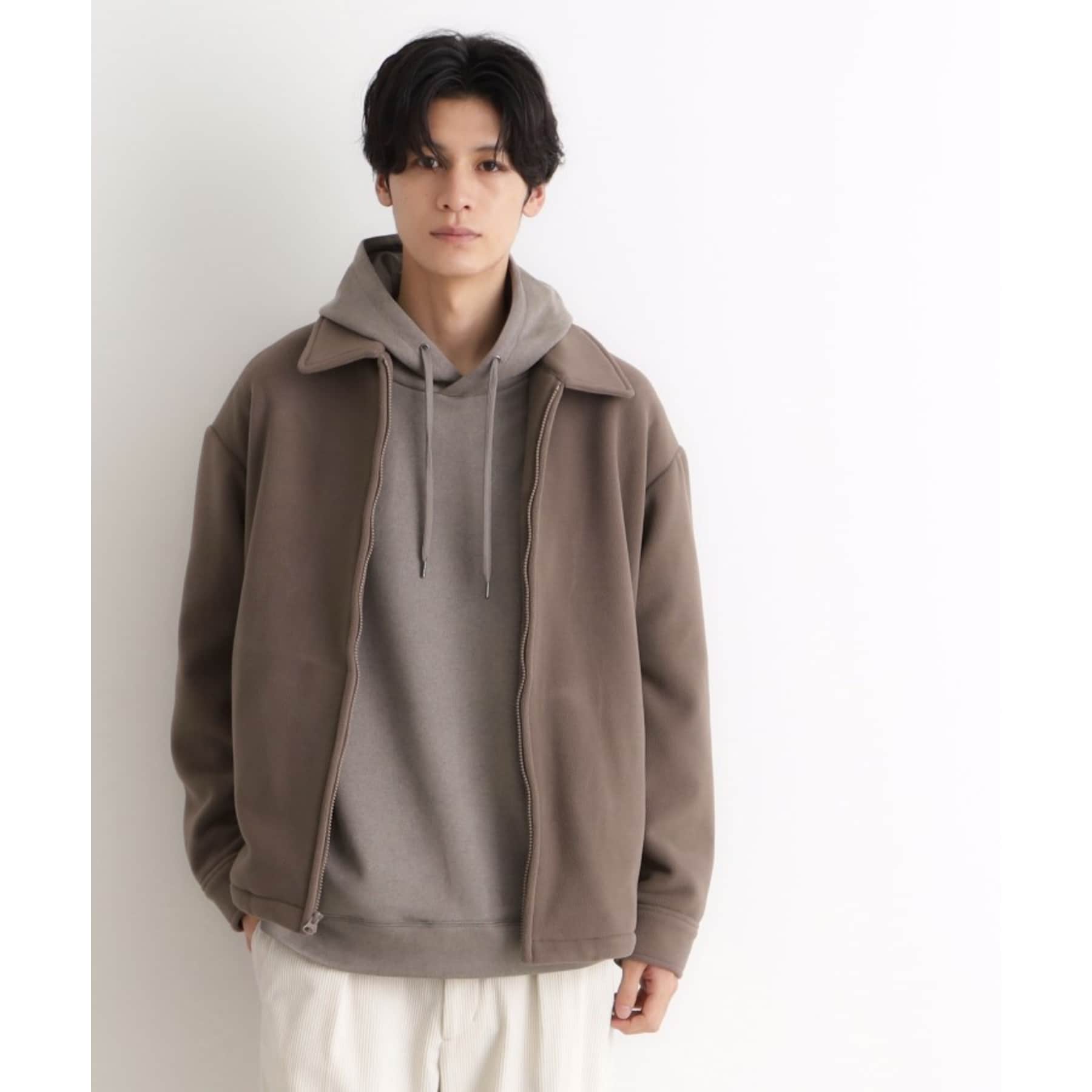 ザ ショップ ティーケー(メンズ) THE SHOP TK(Men) マイクロフリースドリズラージャケット 光吸収発熱機能／洗える （ブラック(019)） ブラック(019)