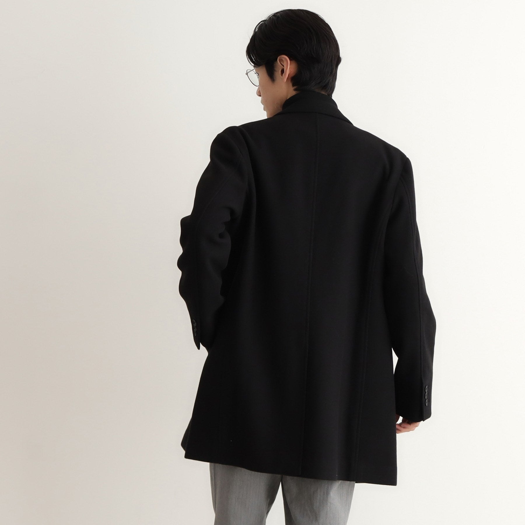 THE SHOP TK Wool-Like Melton Chester Coat