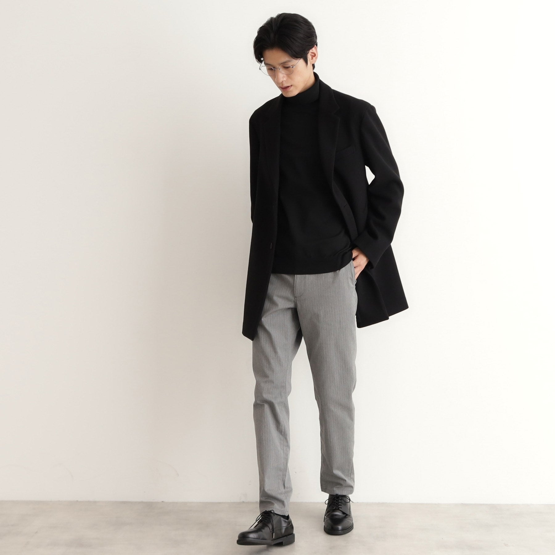 THE SHOP TK Wool-Like Melton Chester Coat