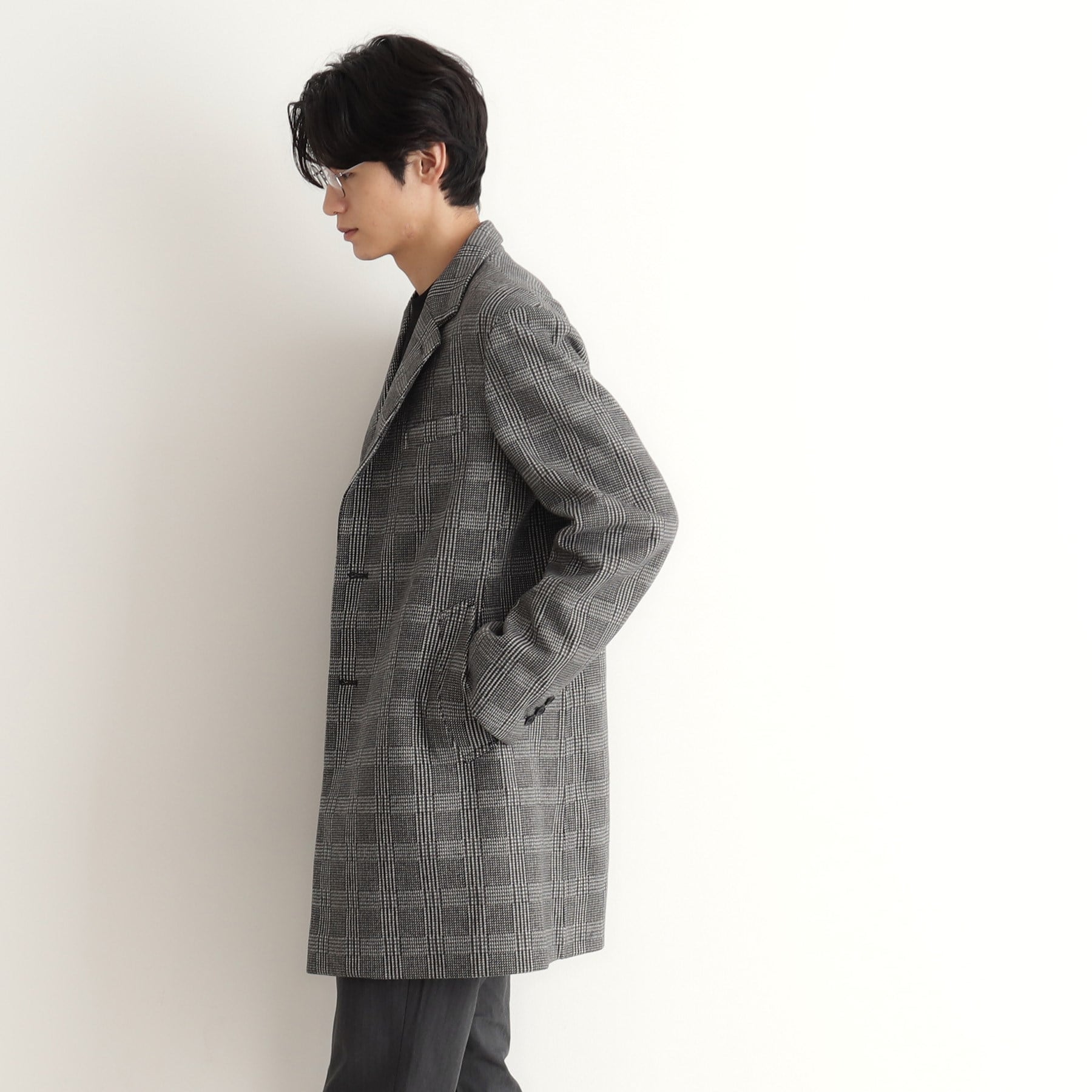 THE SHOP TK Wool-Like Melton Chester Coat