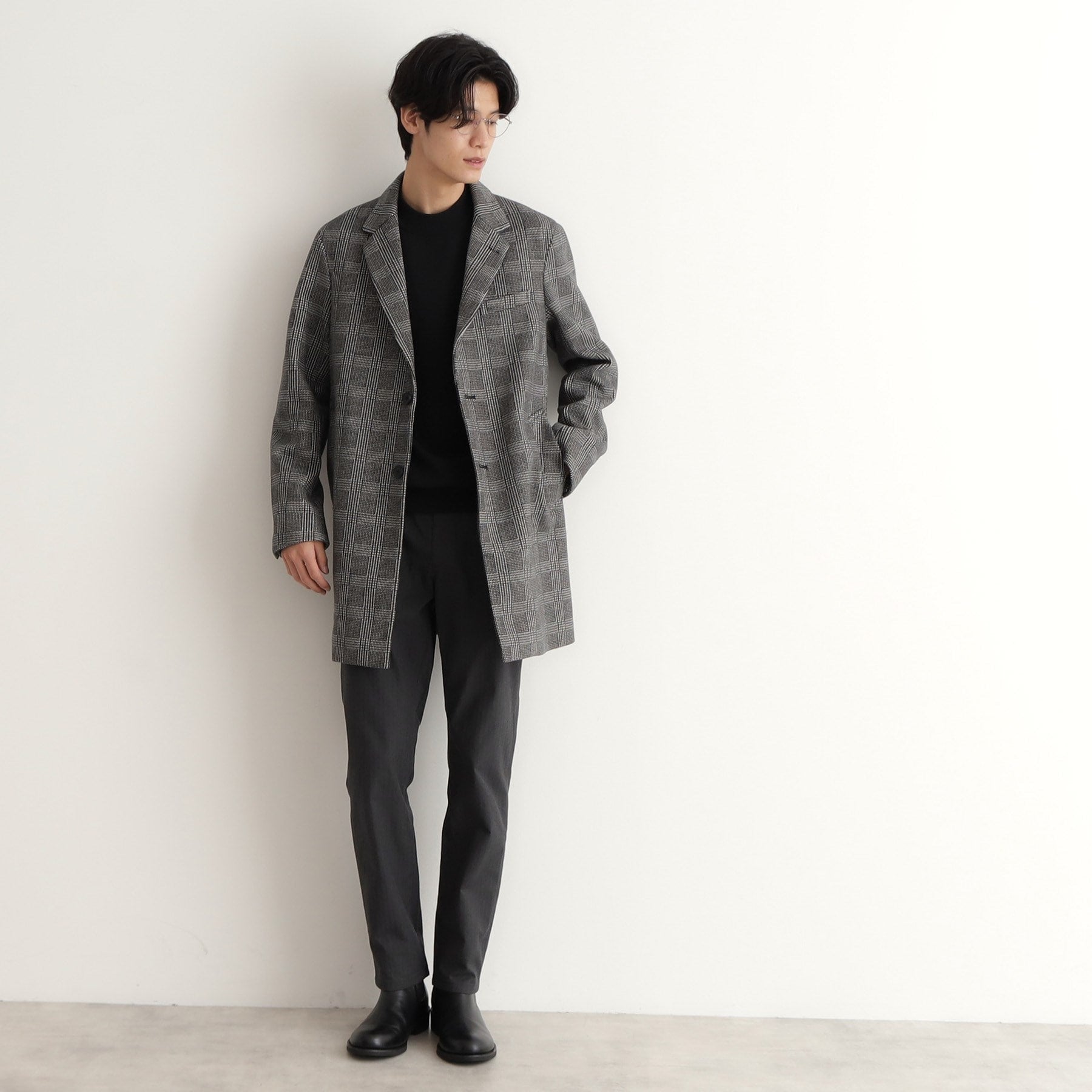 THE SHOP TK Wool-Like Melton Chester Coat
