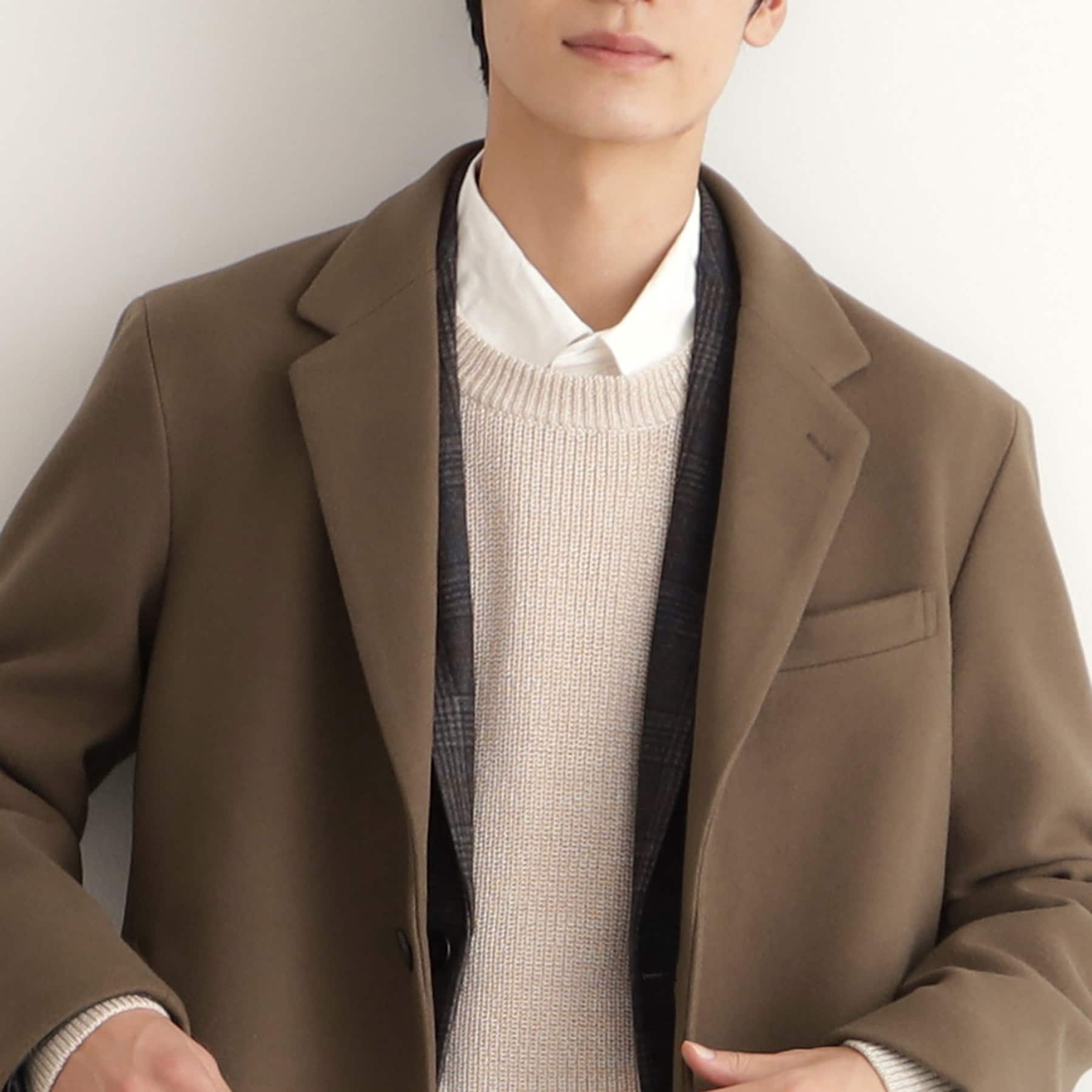 THE SHOP TK Wool-Like Melton Chester Coat